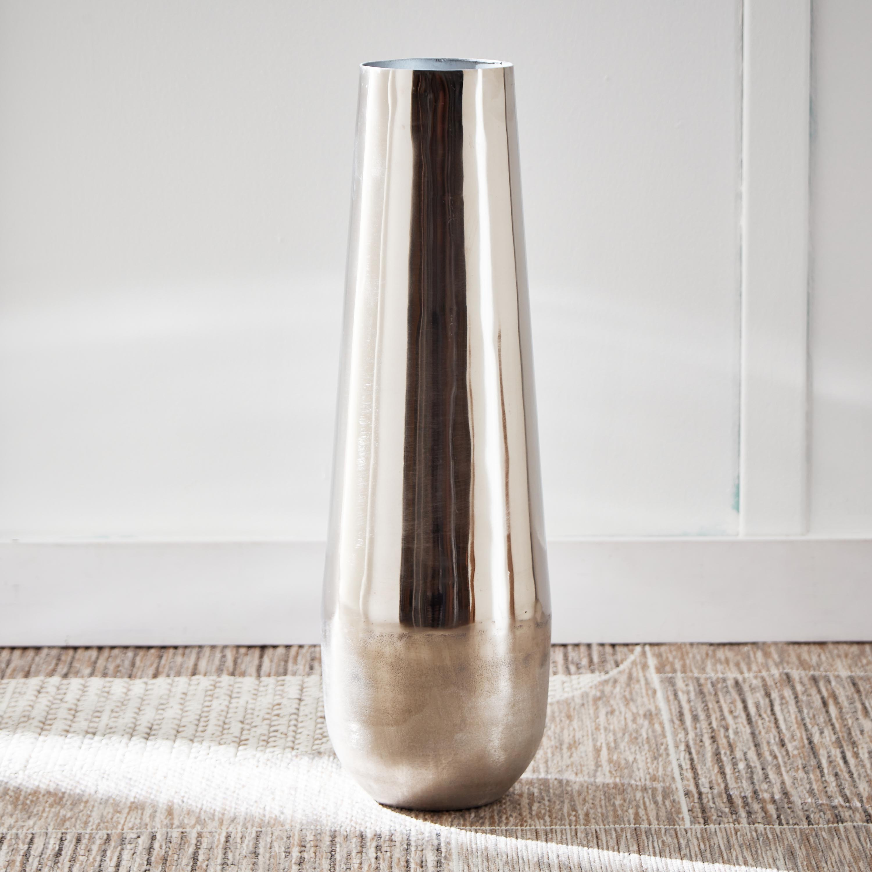 Splendid Metal Floor Vase - 17x17x60 cm-hbxbedroom-decorandaccessories-vases-image-2