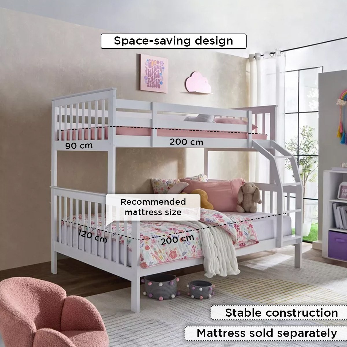 Hampton Twin Bunk Bed - 90x200 and 120x200 cm-PROMO_HB_KSA_HBX10_190925-image-5