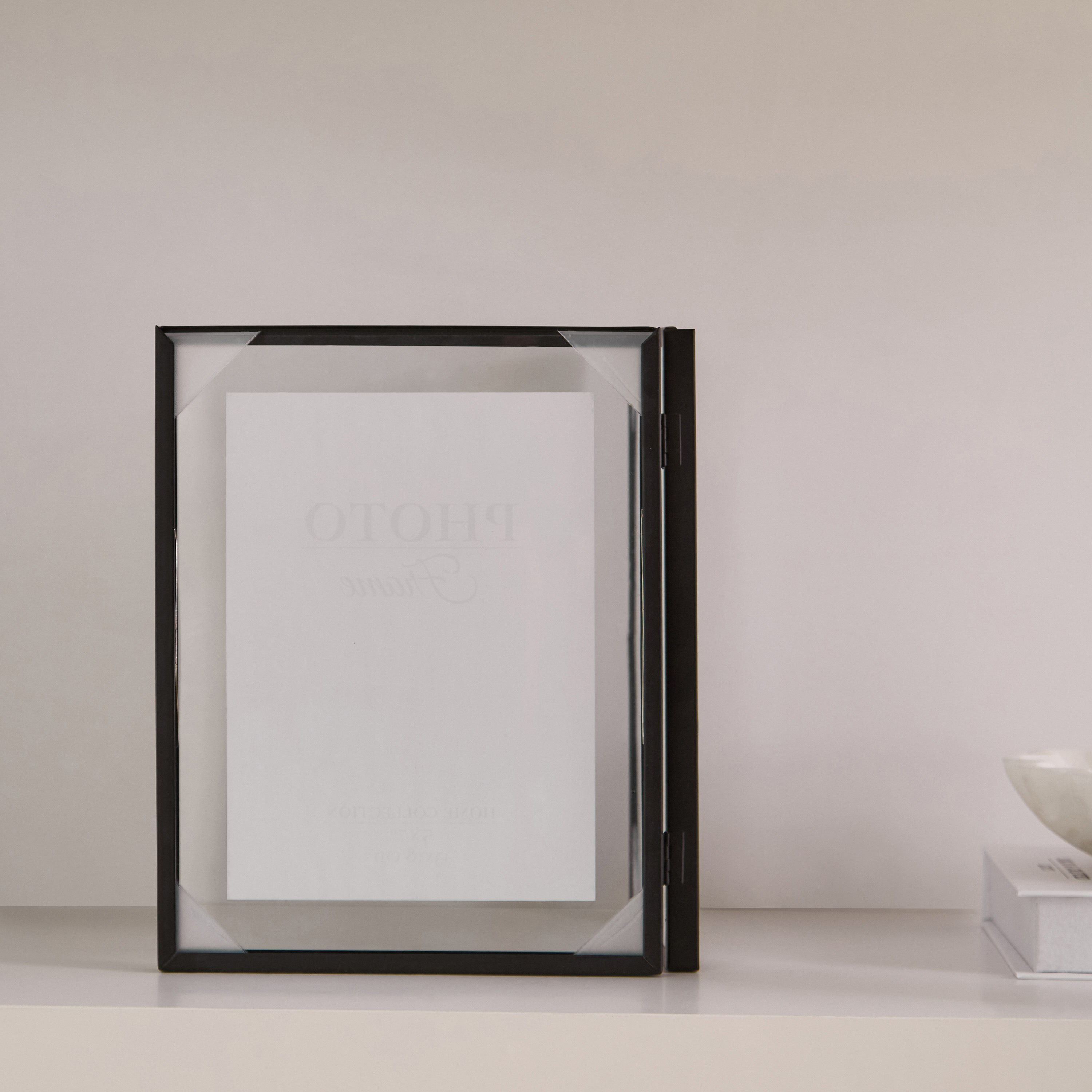 Elbe 5x7-inch Metal Standing Foldable 2-Photo Frame - 36.5x23x1.1 cm-PROMO_HB_AE_B2G2_011025-image-3