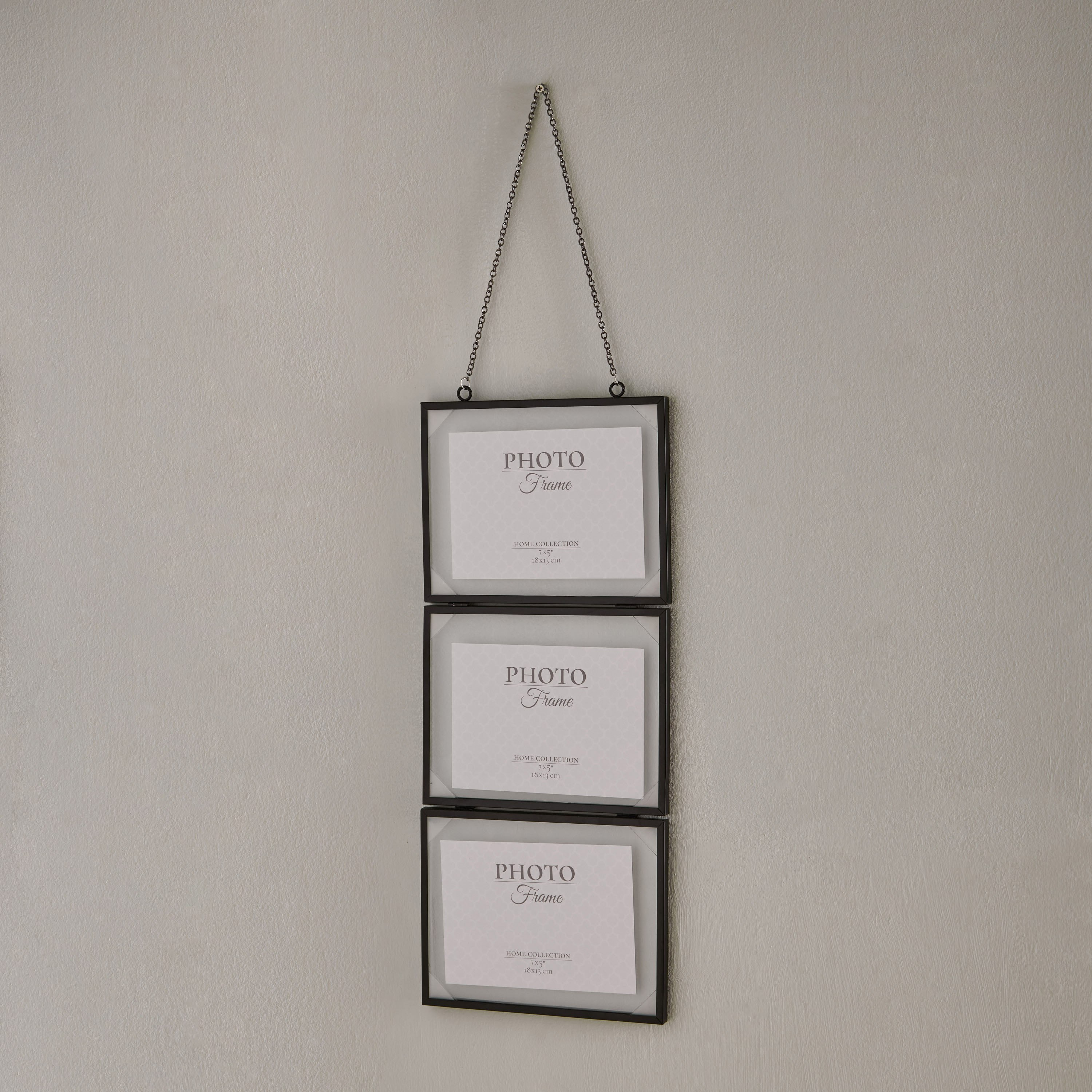 Elbe 3-Piece 5x7-inch Metal Hanging Photo Frame Set - 23x56x1.1 cm-hbxdiningroom-decorandaccessories-photoframes-image-2