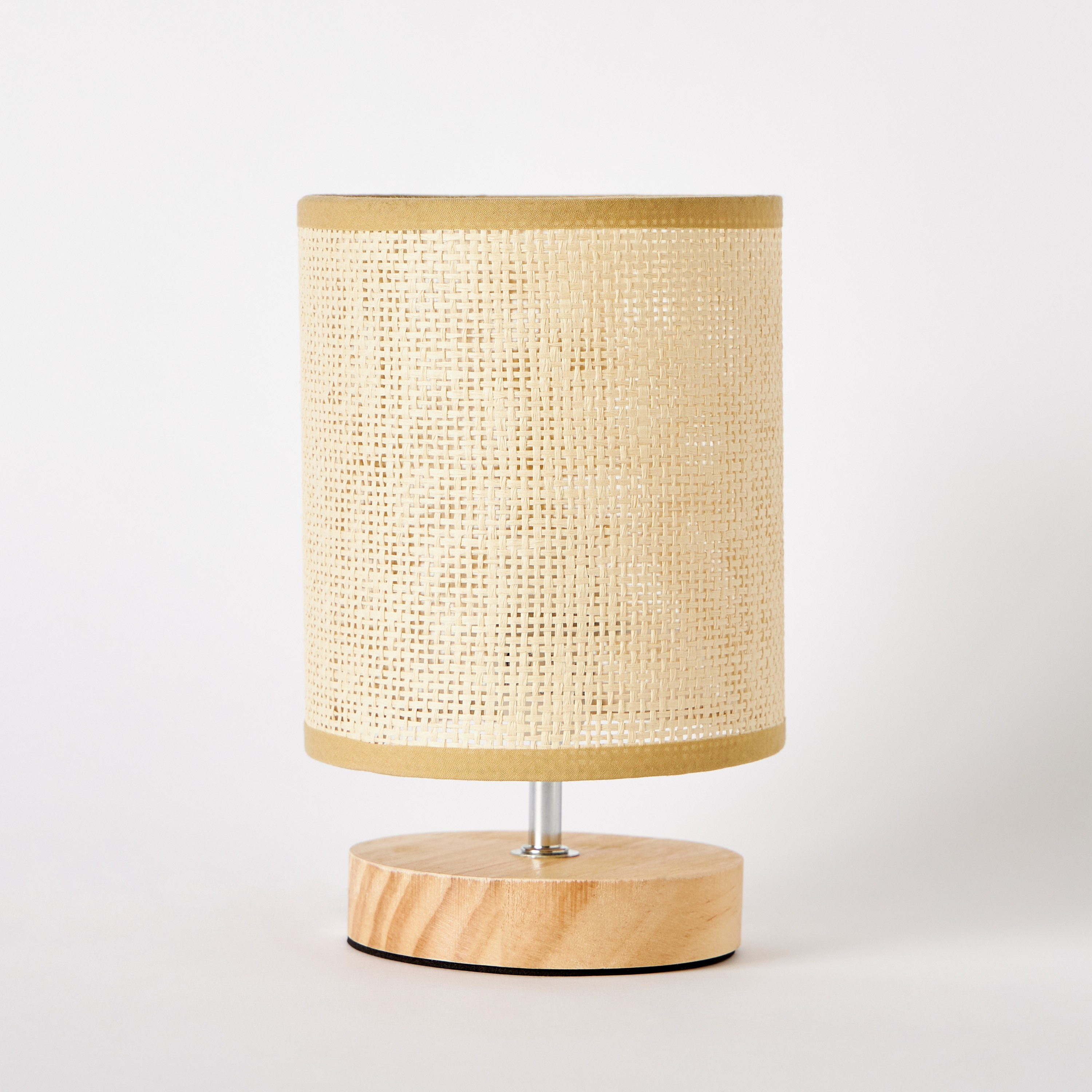 Elbe Wooden Table Lamp with Paper Rope Lampshade - 13x13x21 cm-hbxlivingroom-lighting-tablelamps-image-6