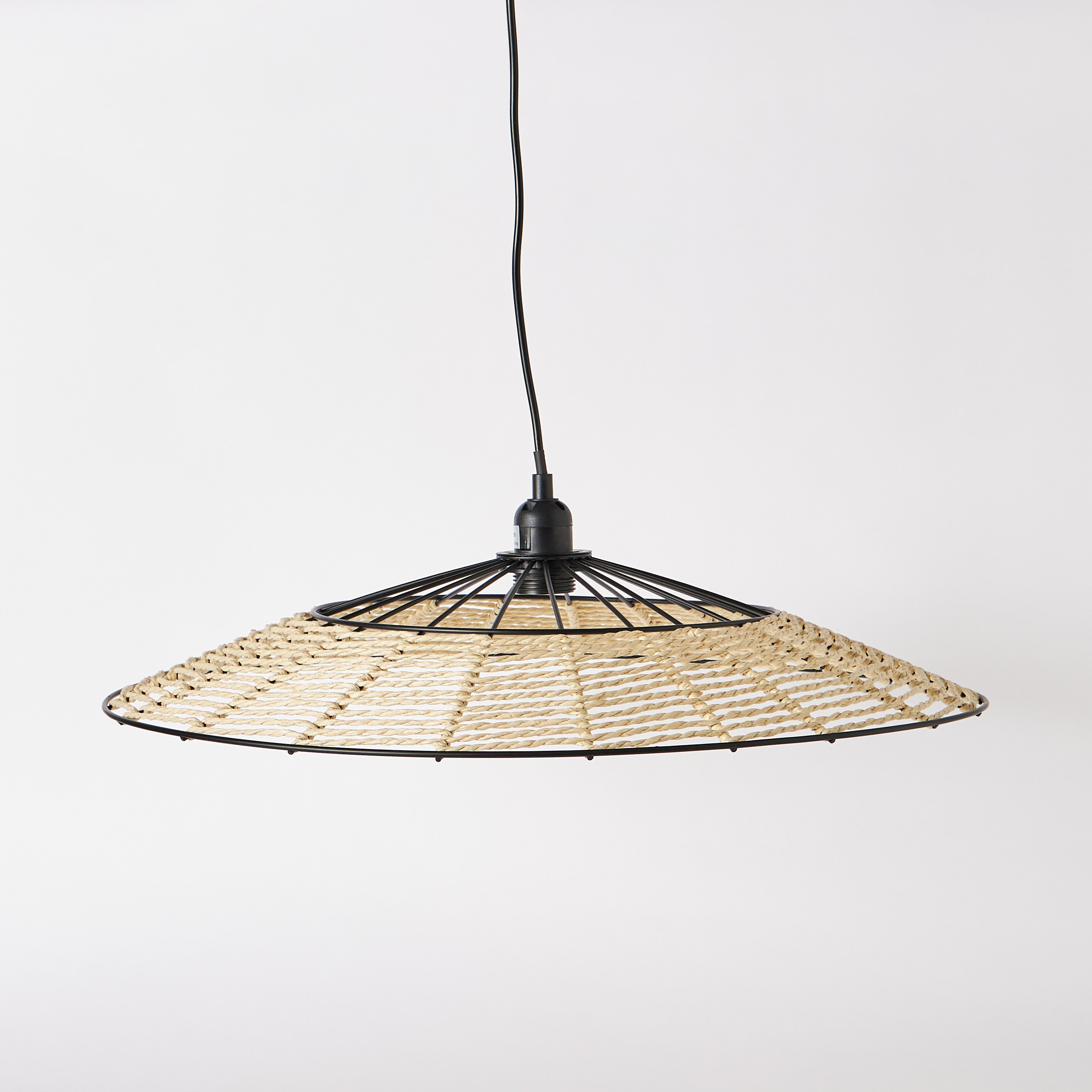 مصباح معلق مع غطاء حبل ورقي إي27 من إلبي - 55.5x56x15 سم-hbxhomeware-hbxdecorandfurnishings-image-6