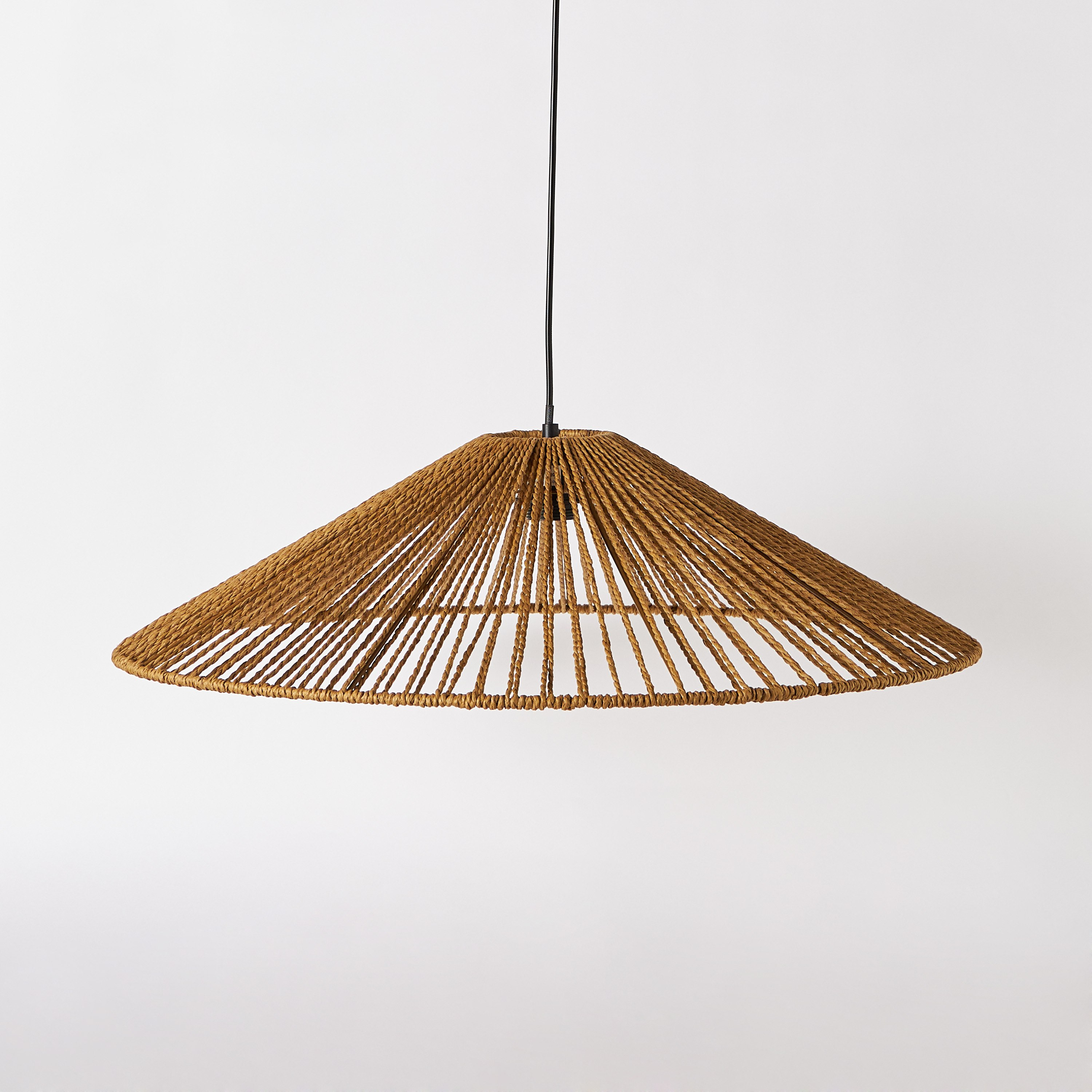 مصباح معلق إي27 مع غطاء حبل ورقي من إلبي  - 66x66x16 سم-hbxhomeware-hbxdecorandfurnishings-image-6