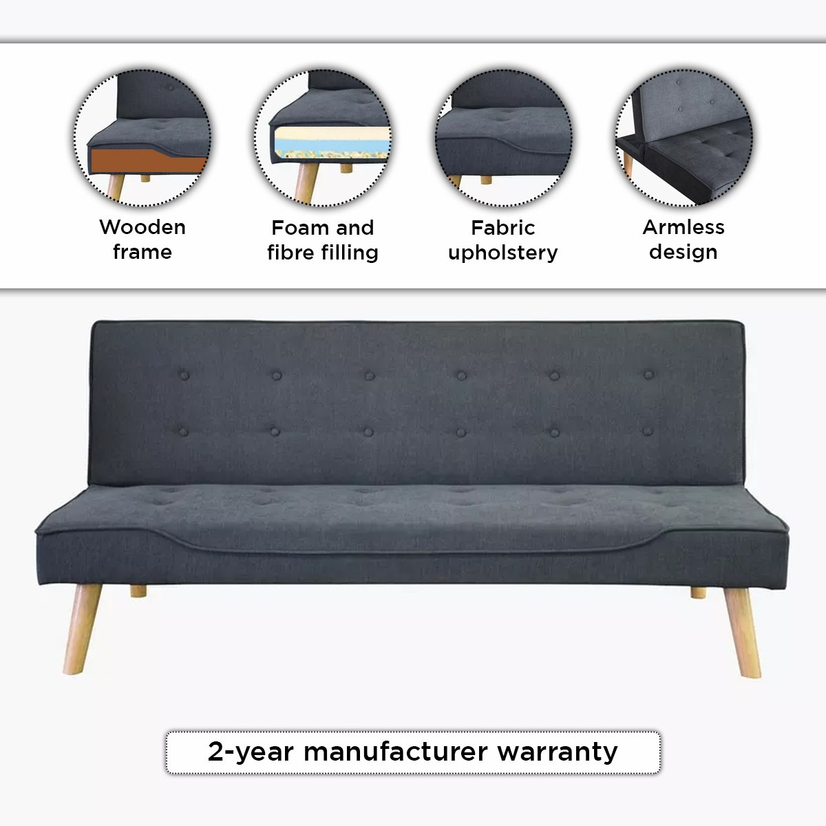 كنبة سرير قماش 3 مقاعد - بولو-hbxfurniture-sofasandarmchairs-sofabeds-image-4
