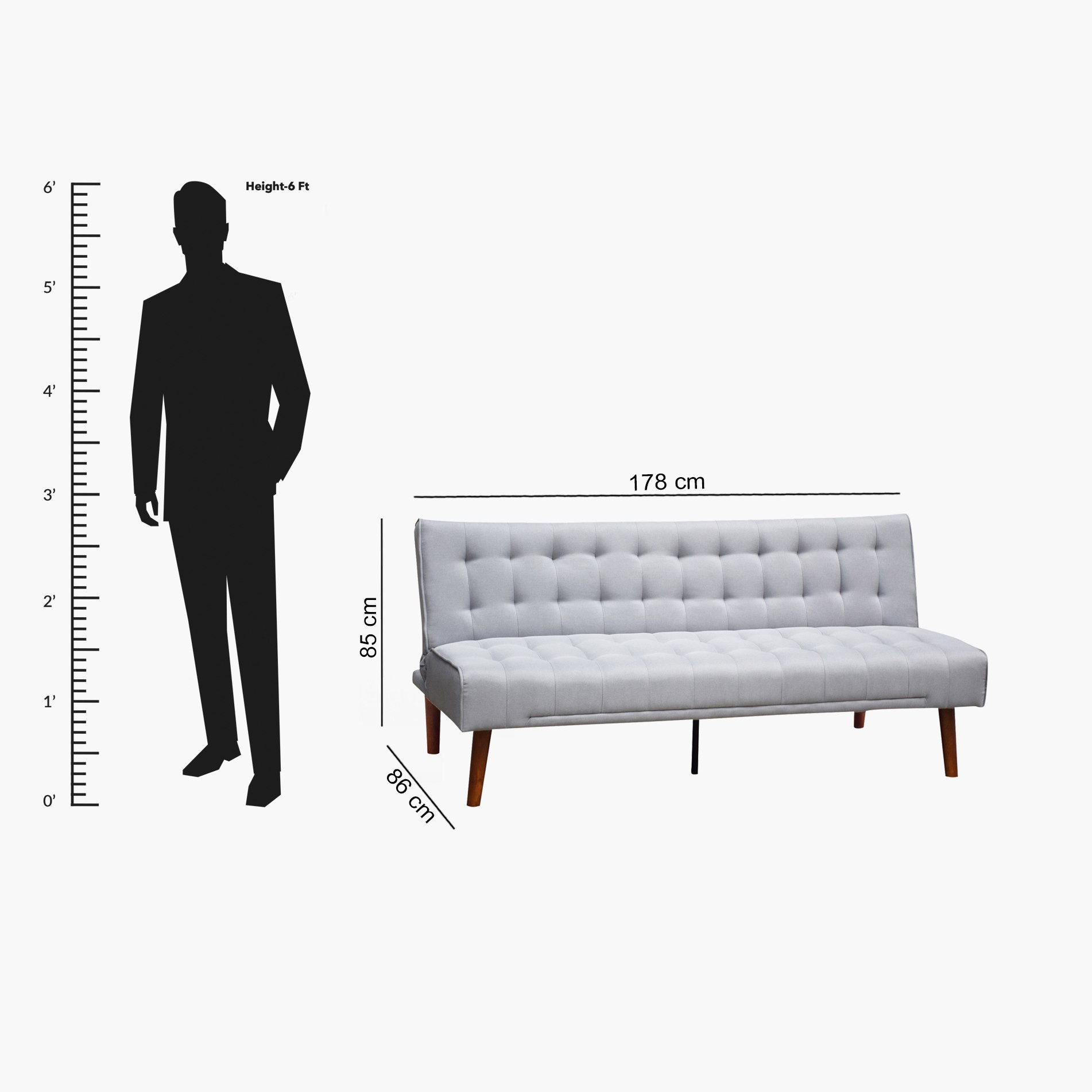 Gibson 3-Seater Fabric Sofa Bed-hbxfurniture-sofasandarmchairs-sofabeds-image-18
