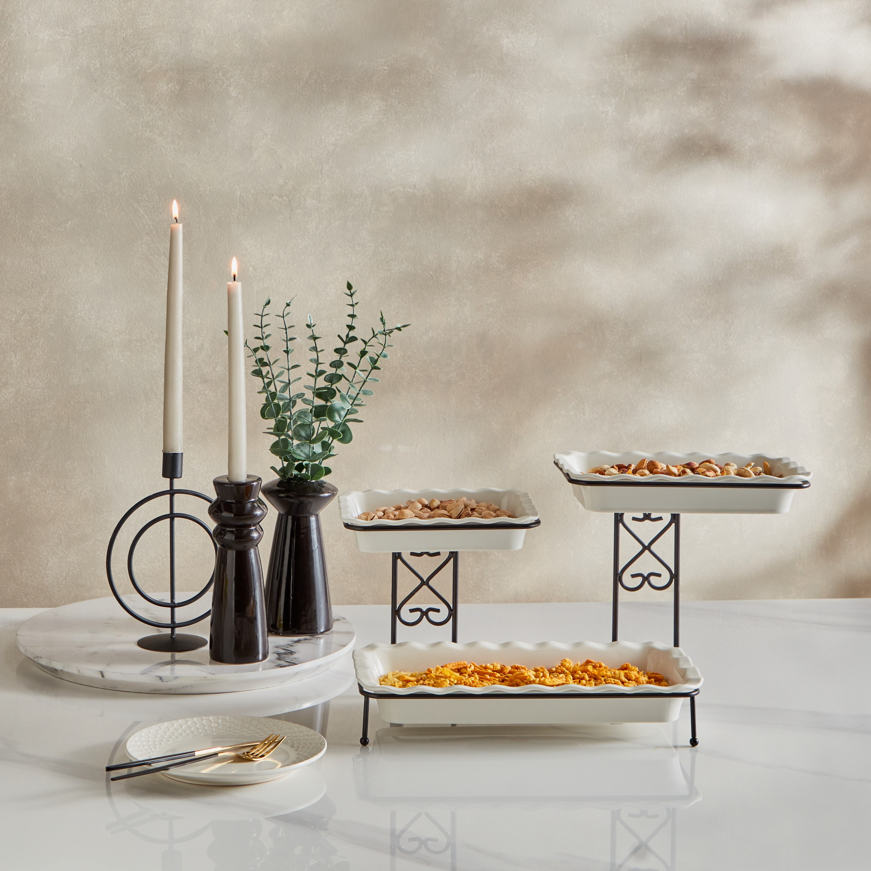 Nova 4-Piece Rectangular 3-Tier Serving Set-hbxdecorandfurnishings-tabletop-serveware-image-5
