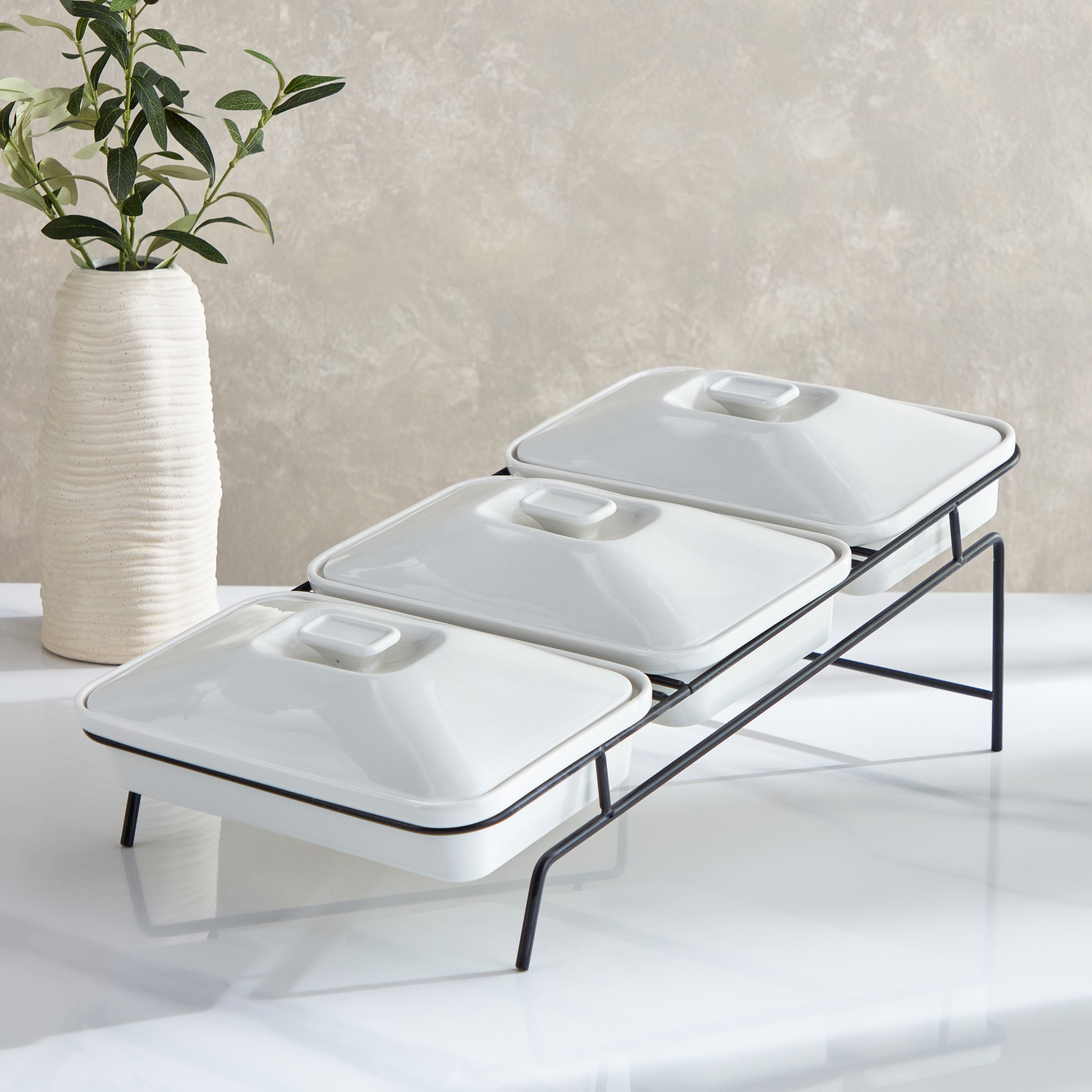 طقم تقديم مستطيل 7 قطع من نوفا-hbxdecorandfurnishings-tabletop-serveware-image-2