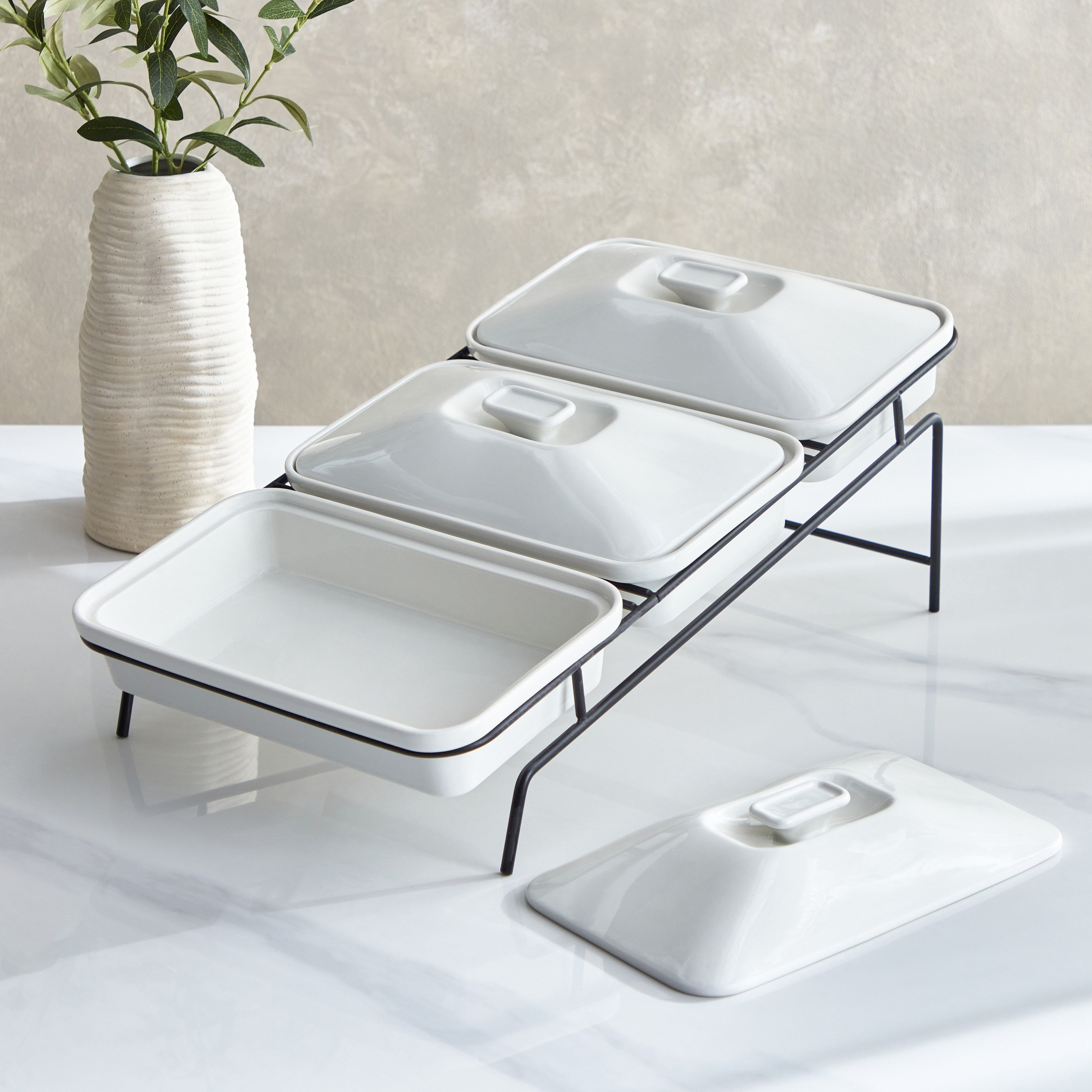 طقم تقديم مستطيل 7 قطع من نوفا-hbxdecorandfurnishings-tabletop-serveware-image-3