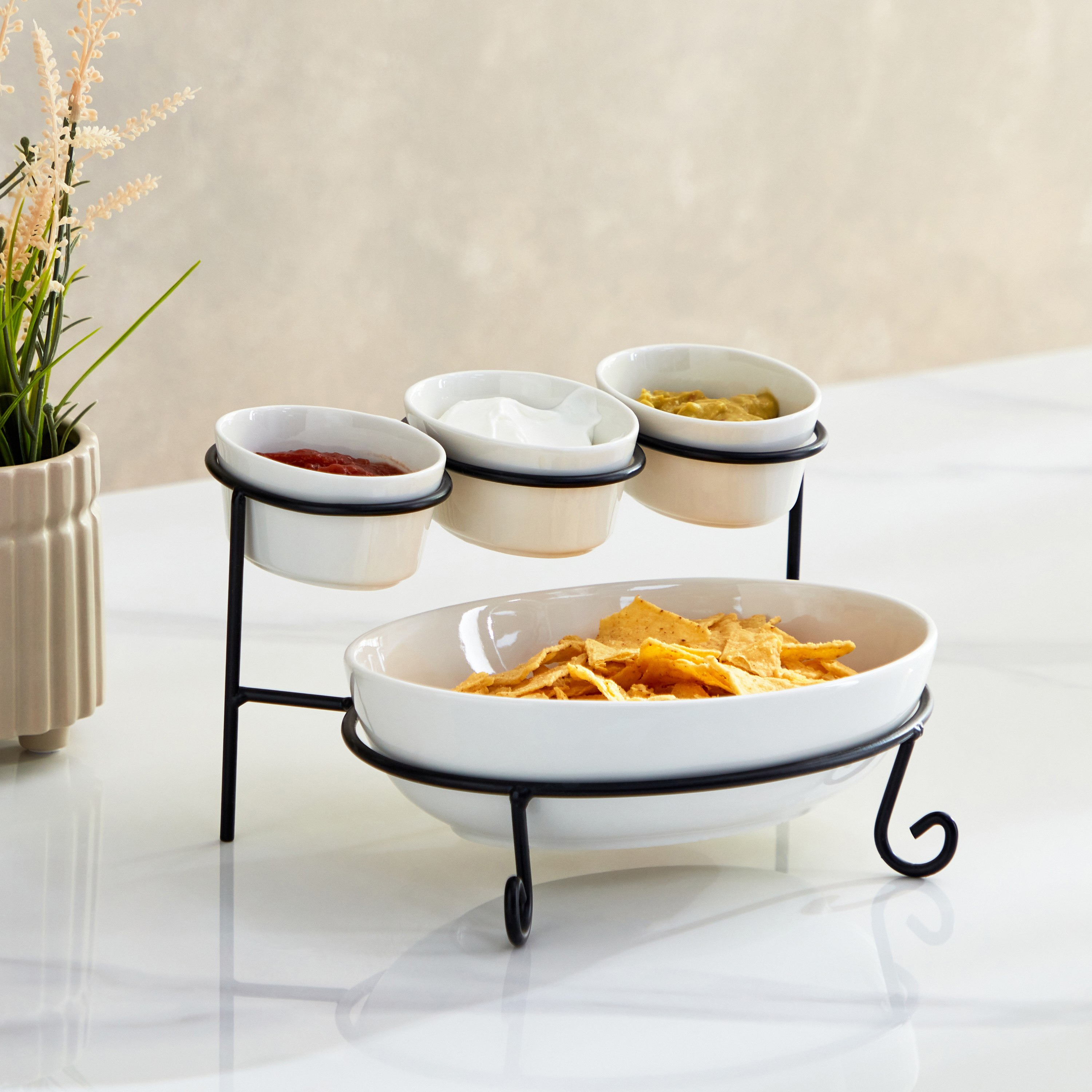 Nova 5-Piece Chip and Dip Set-hbxdecorandfurnishings-tabletop-serveware-image-1