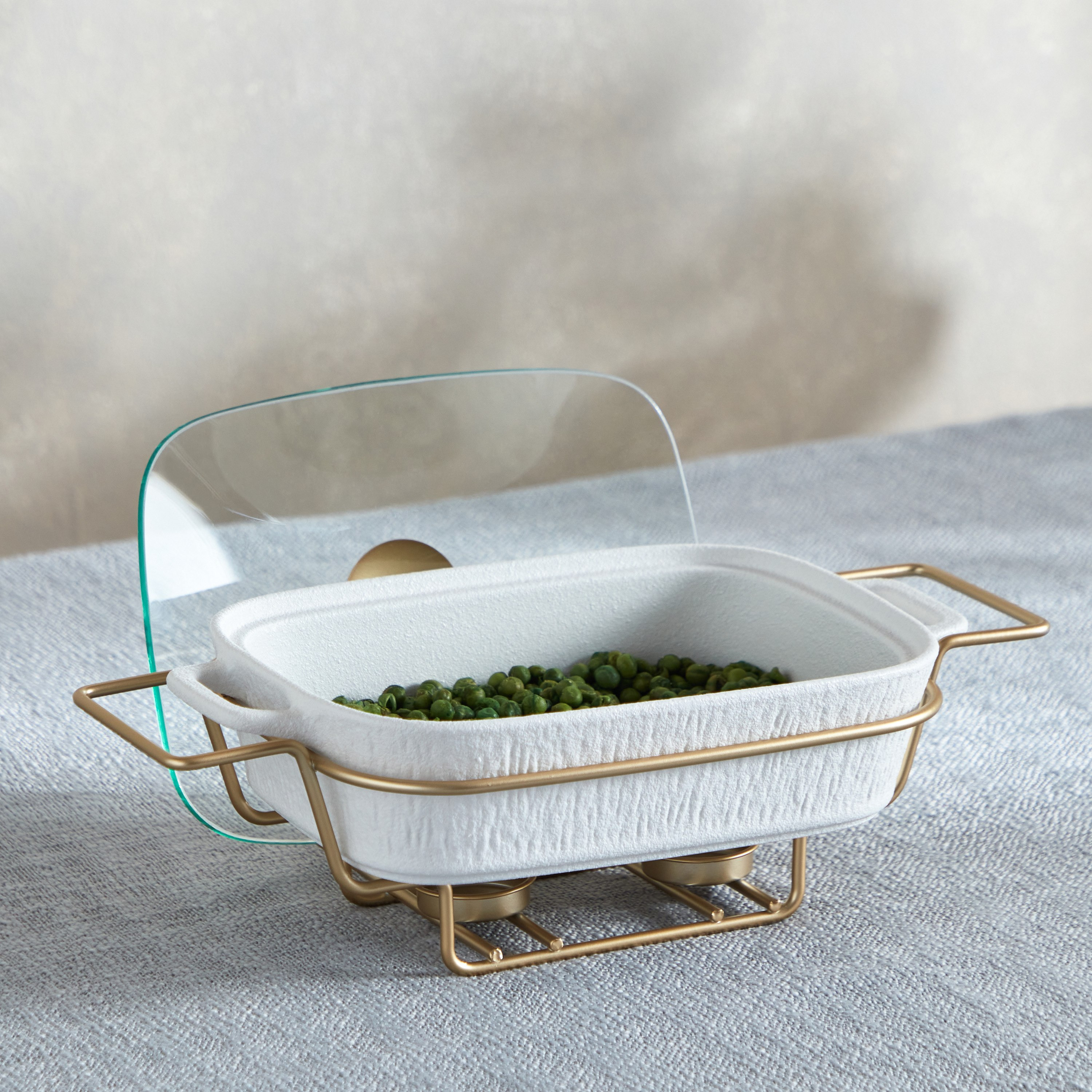 Celtic Rectangular Food Warmer with Candle Stand-hbxdecorandfurnishings-tabletop-serveware-image-2