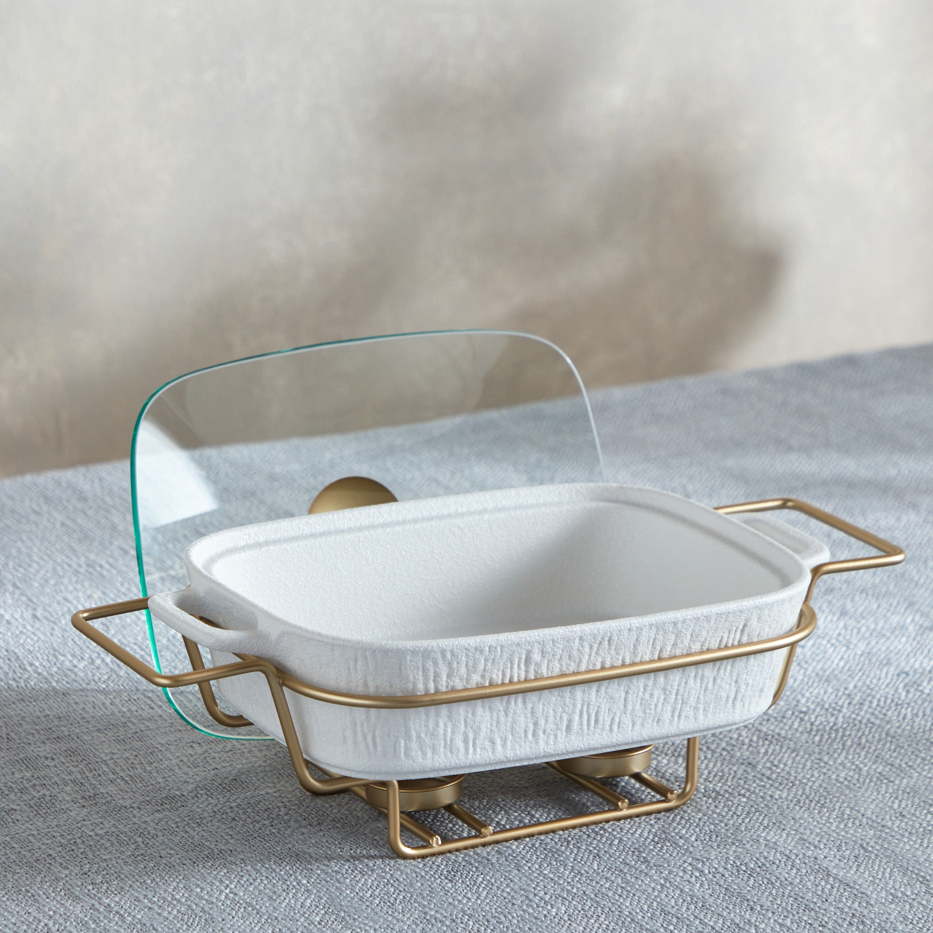 Celtic Rectangular Food Warmer with Candle Stand-hbxdecorandfurnishings-tabletop-serveware-image-3