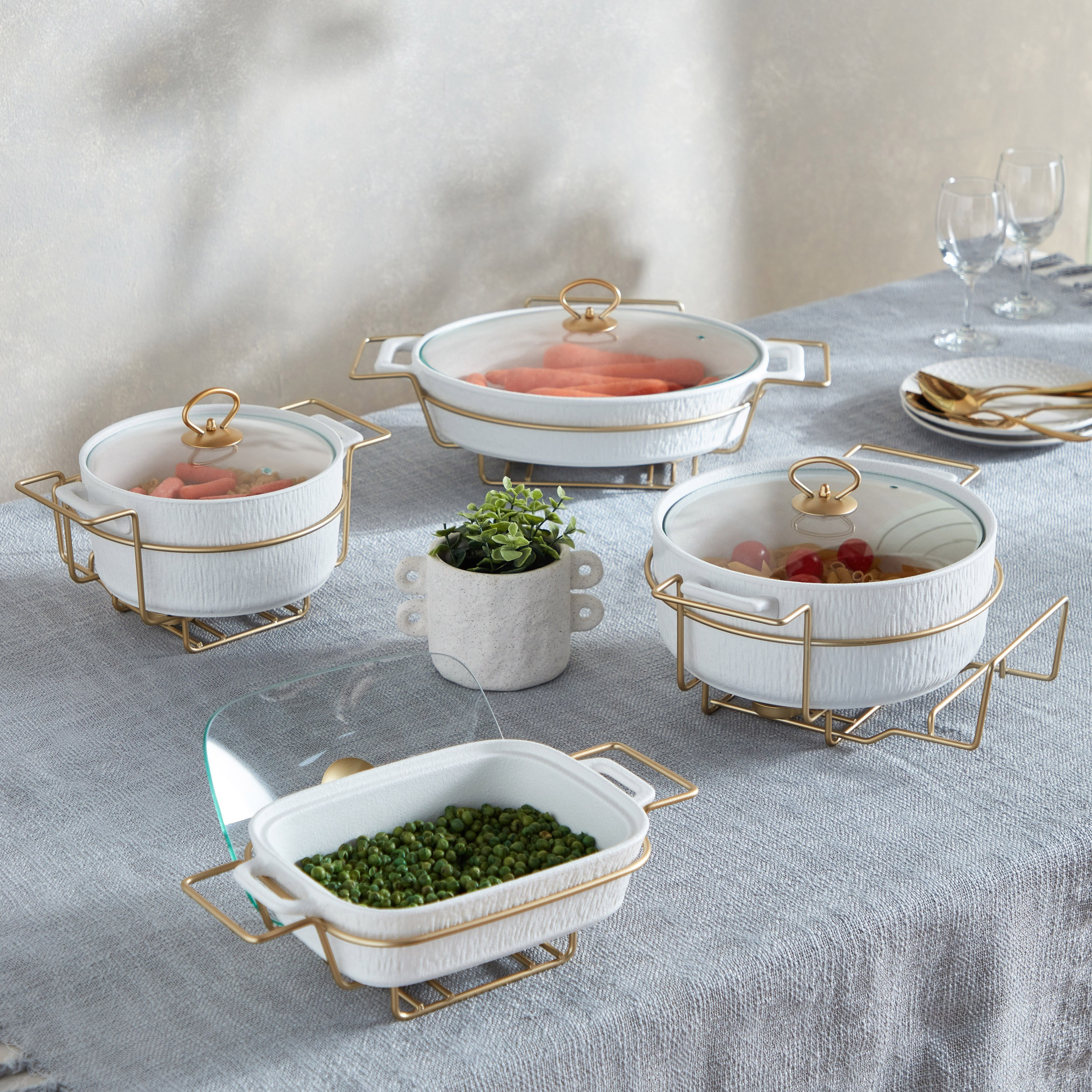 Celtic Rectangular Food Warmer with Candle Stand-hbxdecorandfurnishings-tabletop-serveware-image-8
