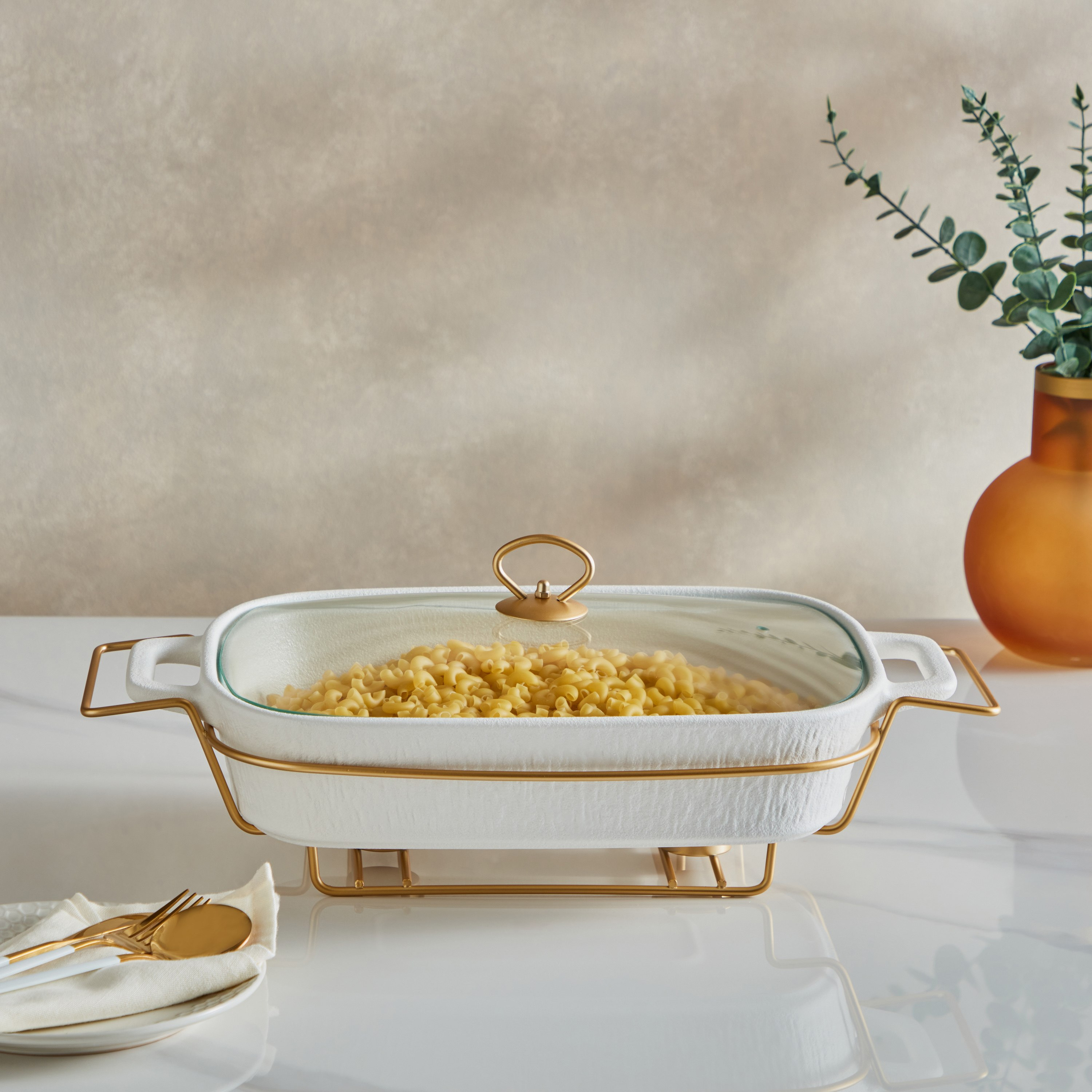 قدر مستطيل لتسخين الطعام بحامل شمعة من سيلتيك-hbxdecorandfurnishings-tabletop-serveware-image-1