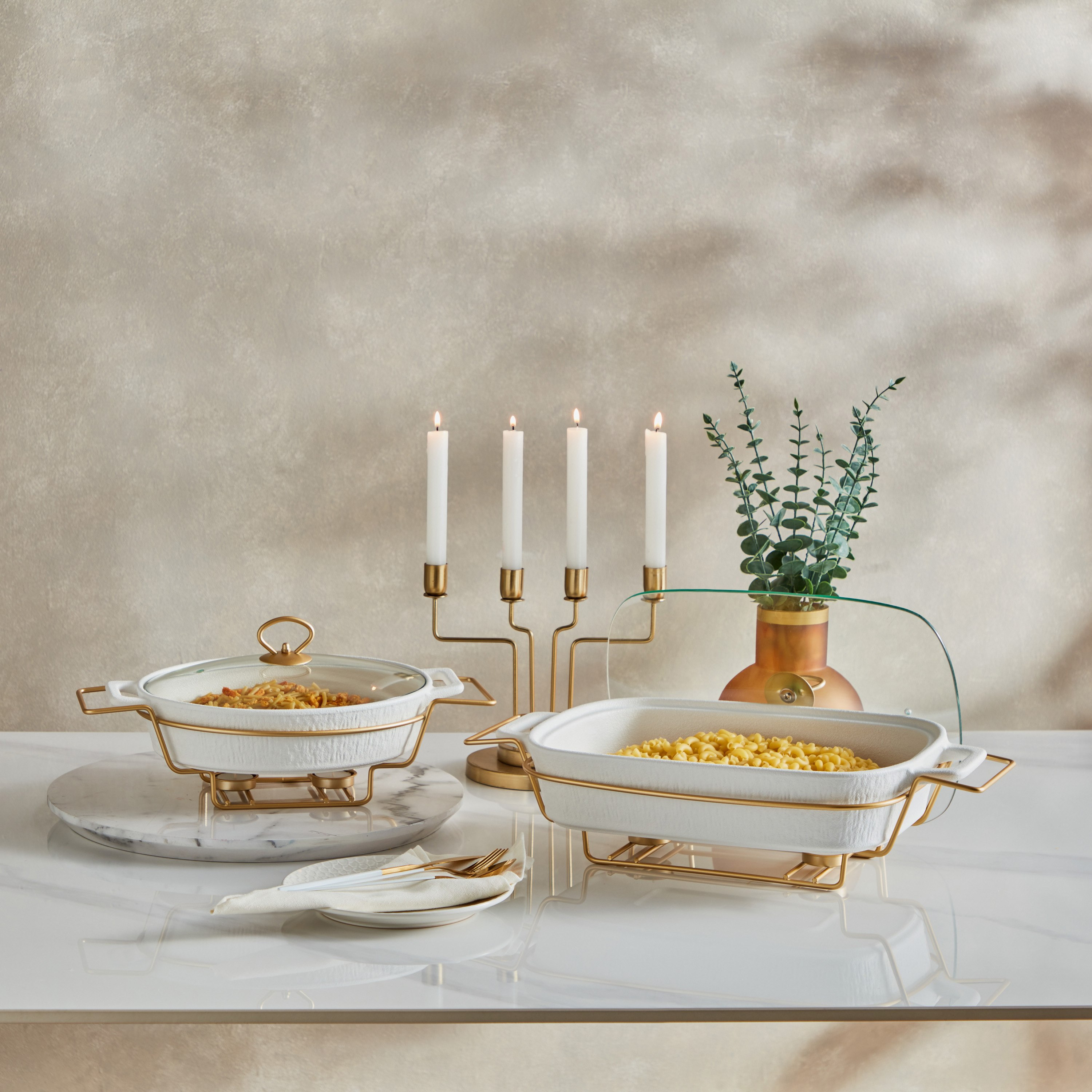 قدر مستطيل لتسخين الطعام بحامل شمعة من سيلتيك-hbxdecorandfurnishings-tabletop-serveware-image-6