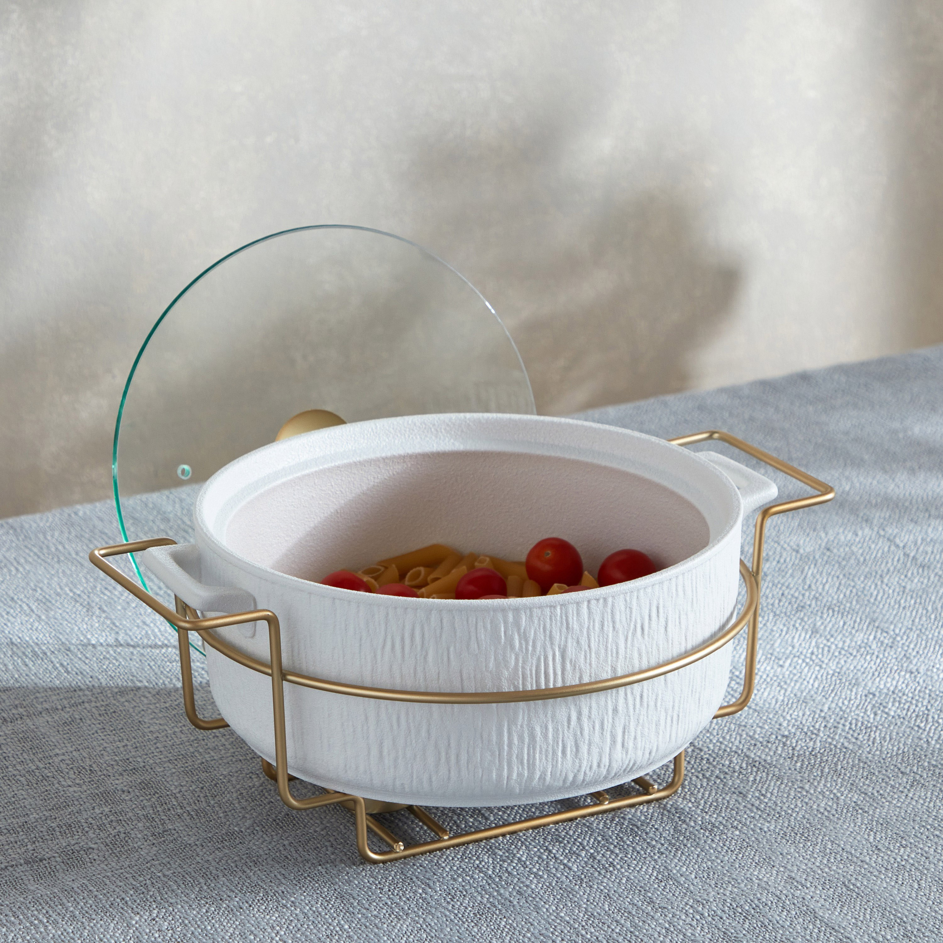 Celtic Round Casserole with Candle Stand-hbxdecorandfurnishings-tabletop-serveware-image-2
