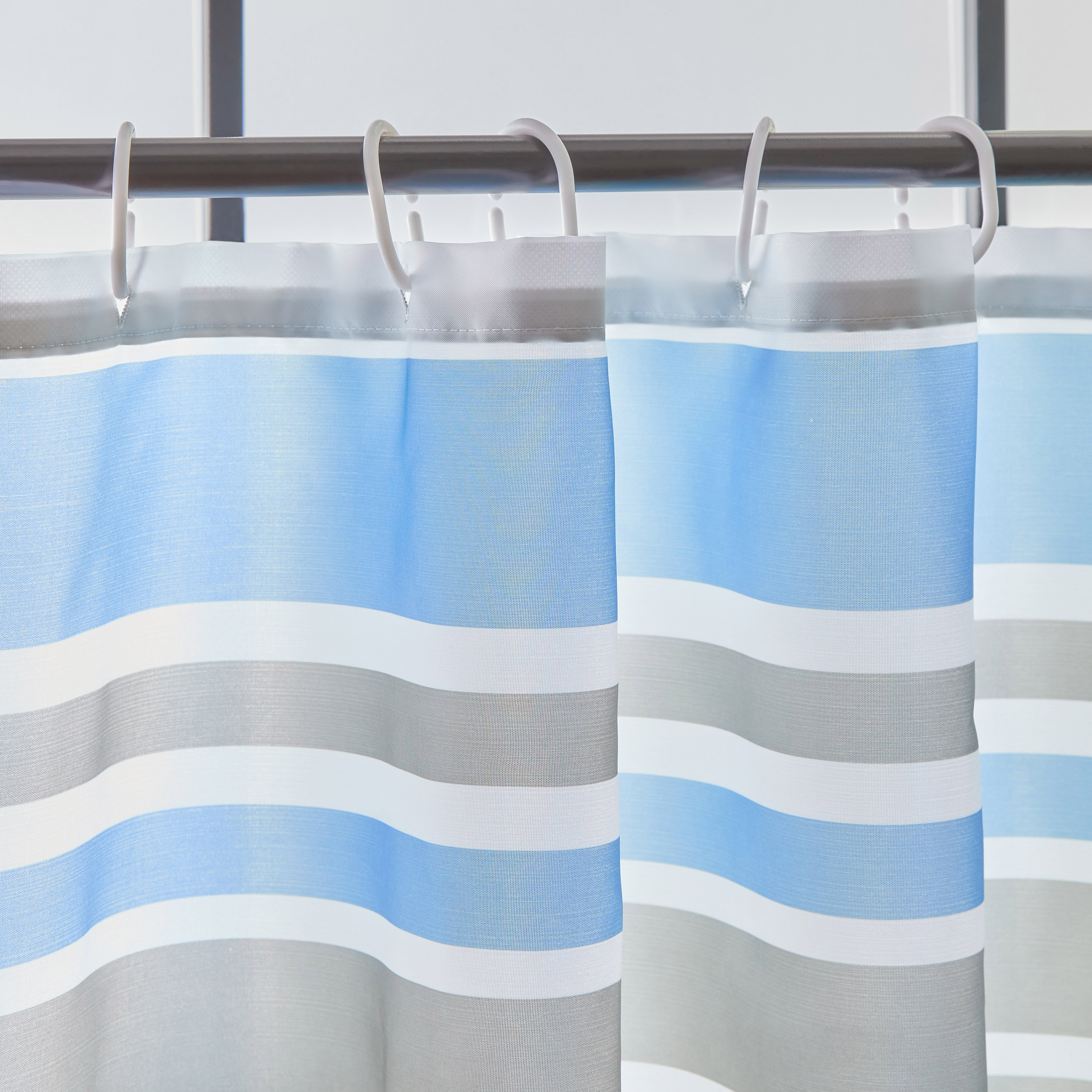 Amara Polyester Shower Curtain With 12 Hooks 180 x 200 cm-PROMO_HB_AE_B1G1_250925-image-2