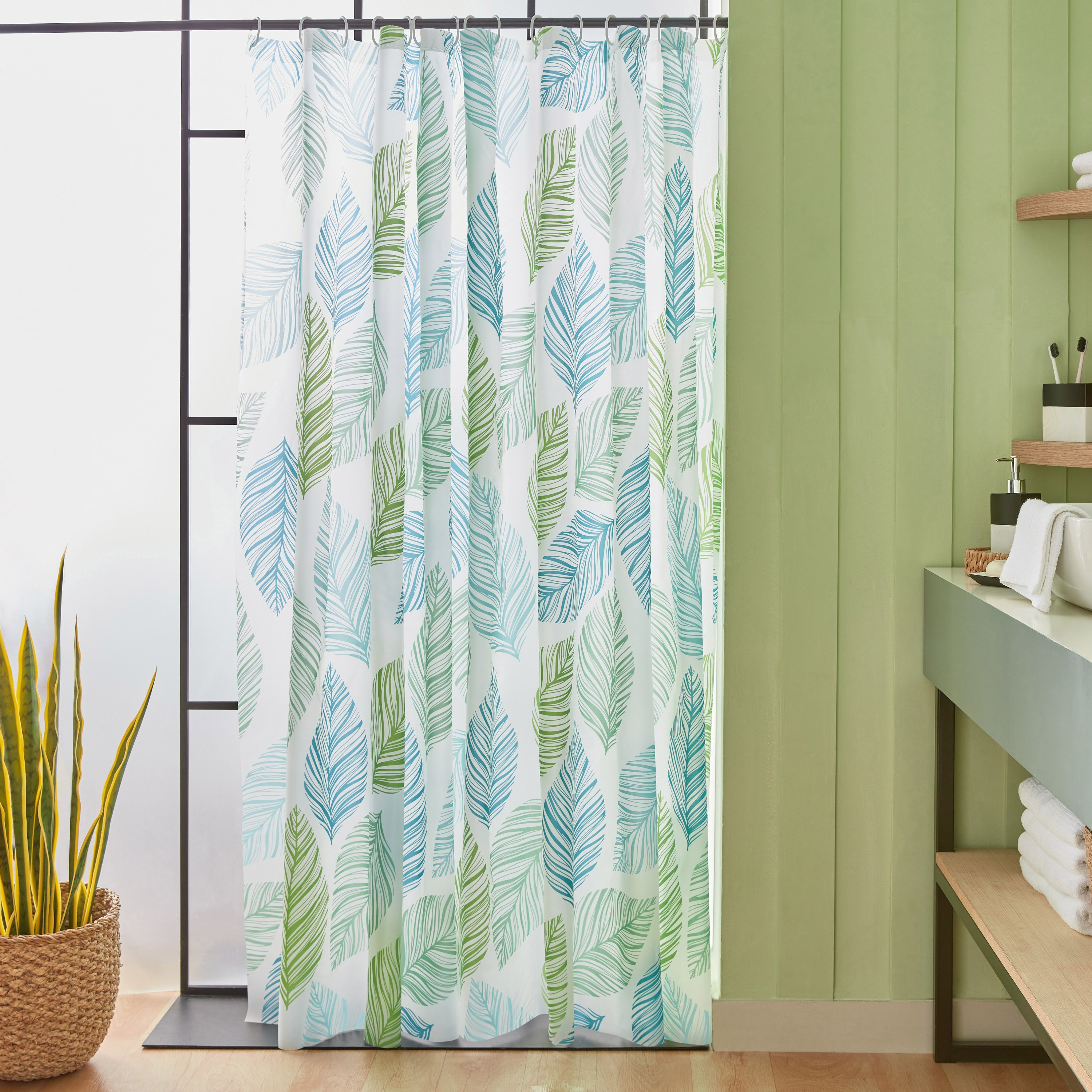 Urban Peva Shower Curtain with 16 Hooks - 180x240 cm-PROMO_HB_BH_B1G1_250925-image-1
