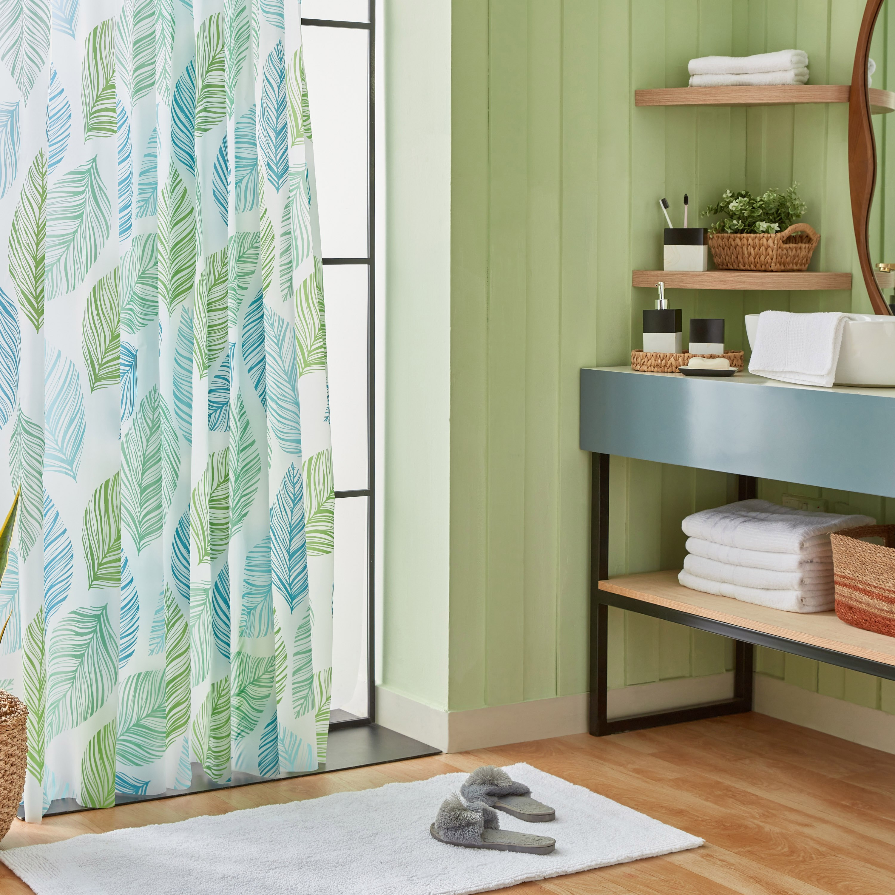 Urban Peva Shower Curtain with 16 Hooks - 180x240 cm-PROMO_HB_BH_B1G1_250925-image-4