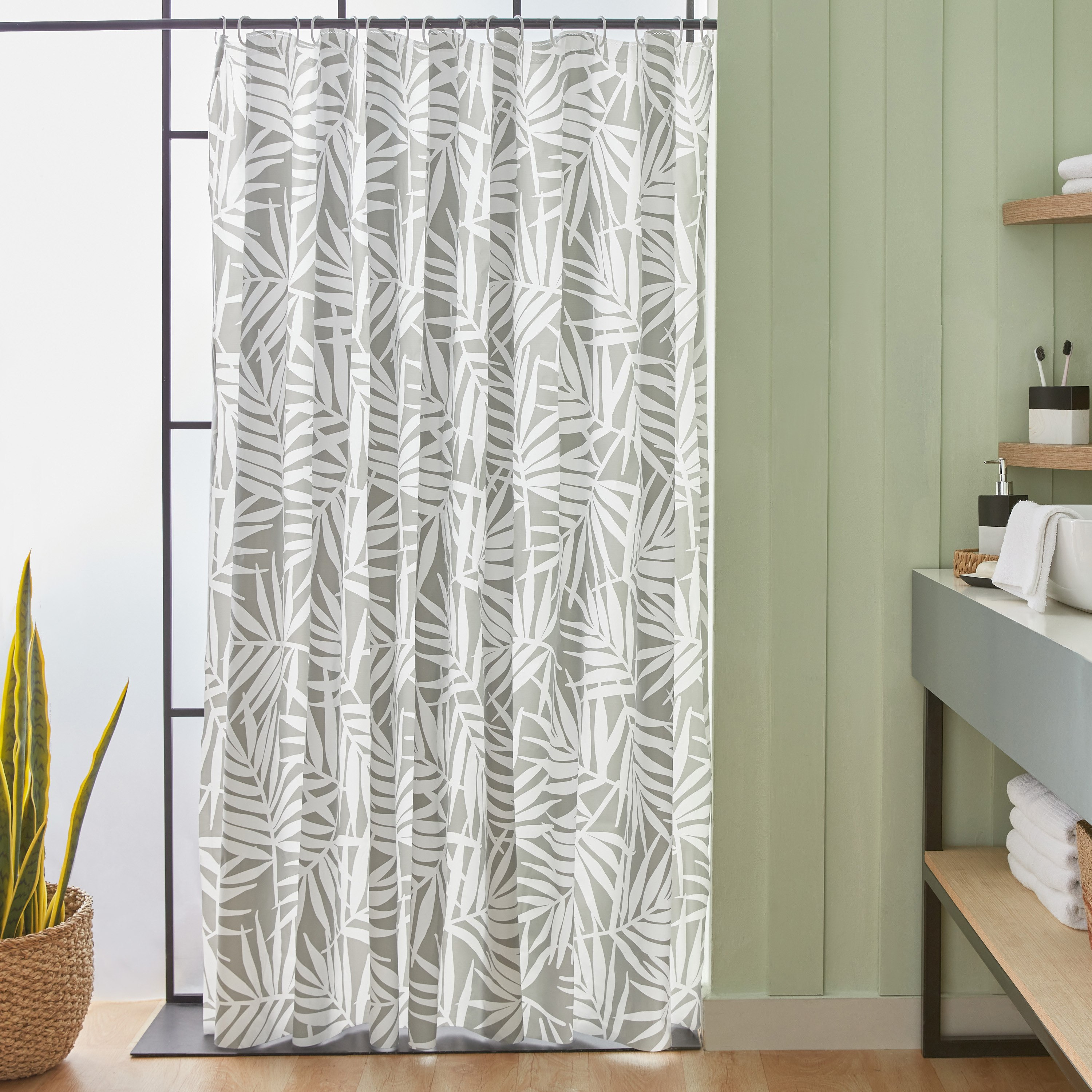 Victoria Shower Curtain with 16 Hooks - 180x240 cm-PROMO_HB_AE_B1G1_250925-image-1