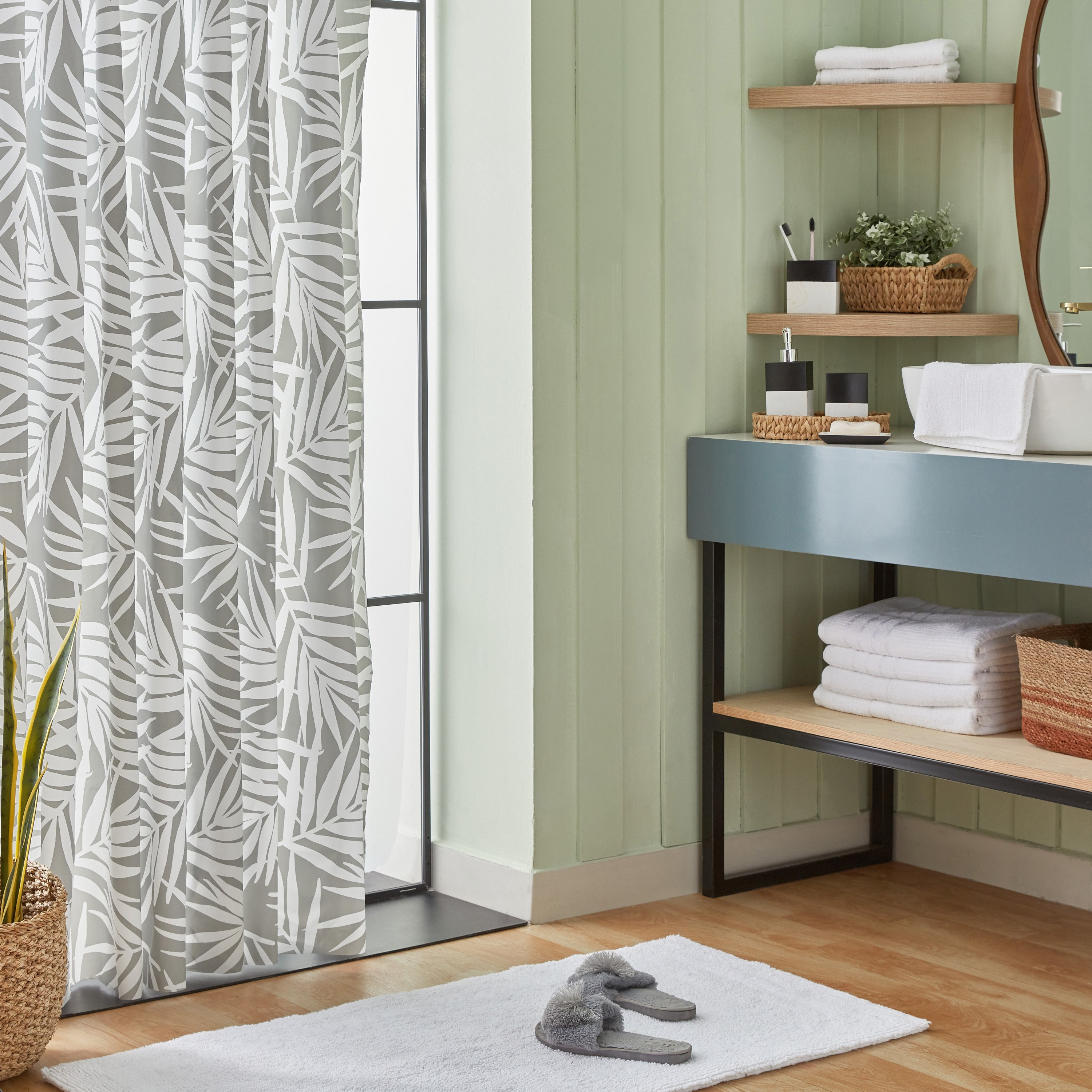 Victoria Shower Curtain with 16 Hooks - 180x240 cm-PROMO_HB_AE_B1G1_250925-image-4