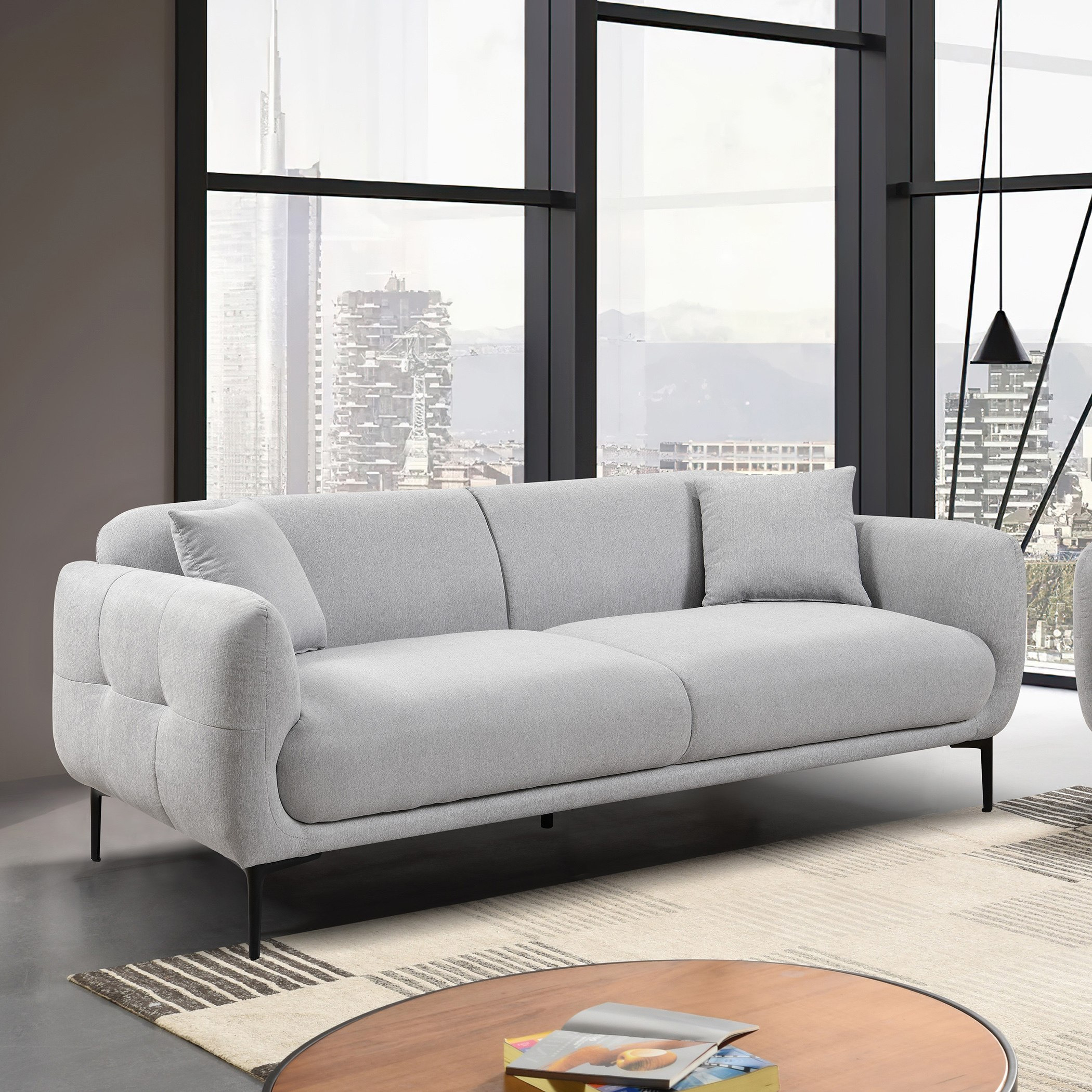 كنبة قماش-3 مقاعد مع وسادتين من فيفولي-hbxlivingroom-sofasandarmchairs-sofas-image-1