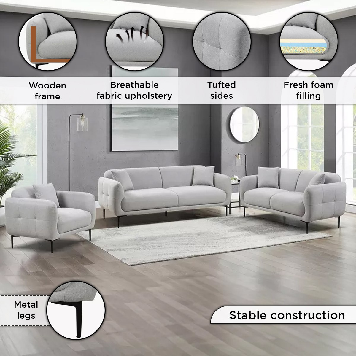 كنبة قماش مقعدين مع وسادتين من فيفولي-hbxlivingroom-sofasandarmchairs-sofas-image-5