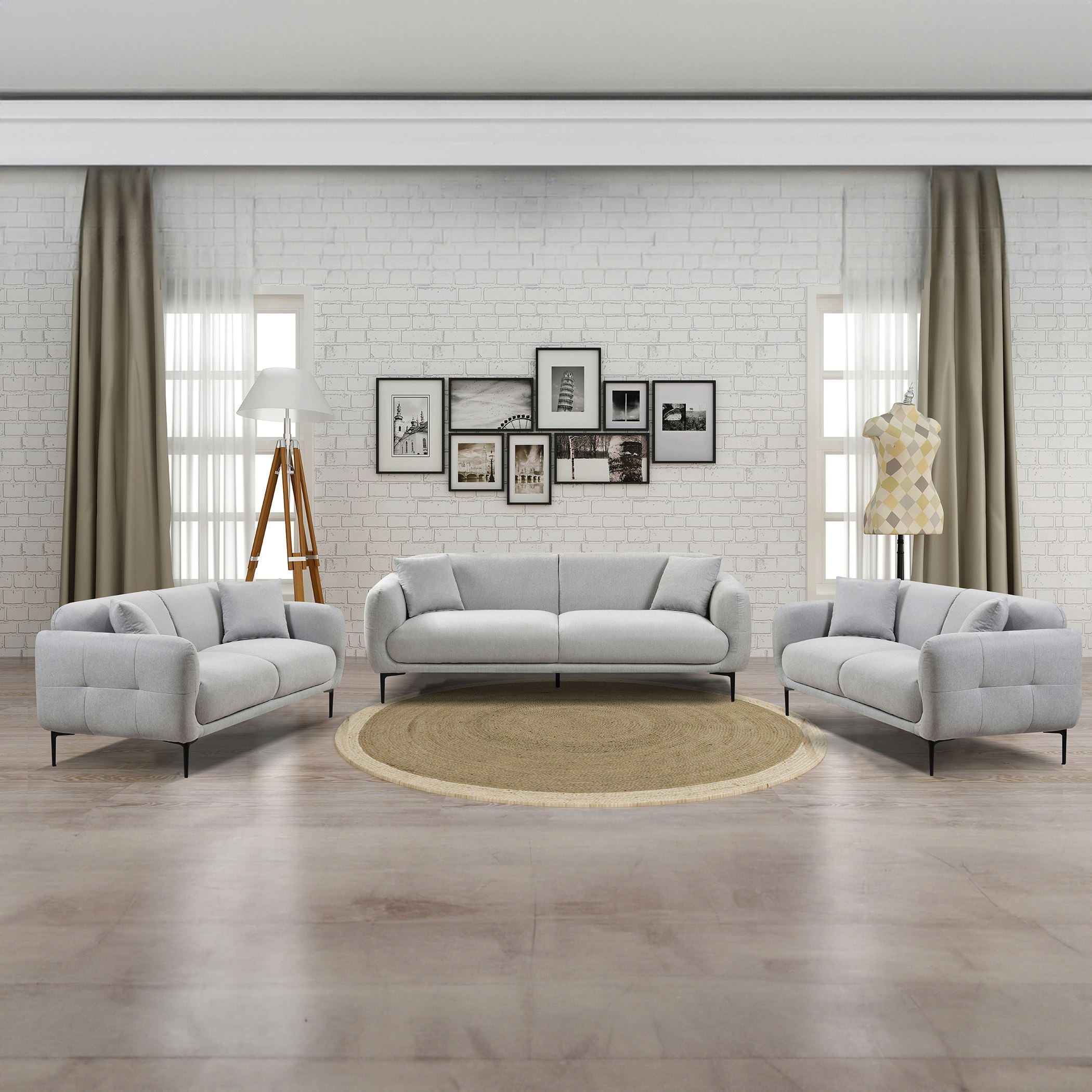 كنبة قماش مقعدين مع وسادتين من فيفولي-hbxlivingroom-sofasandarmchairs-sofas-image-9