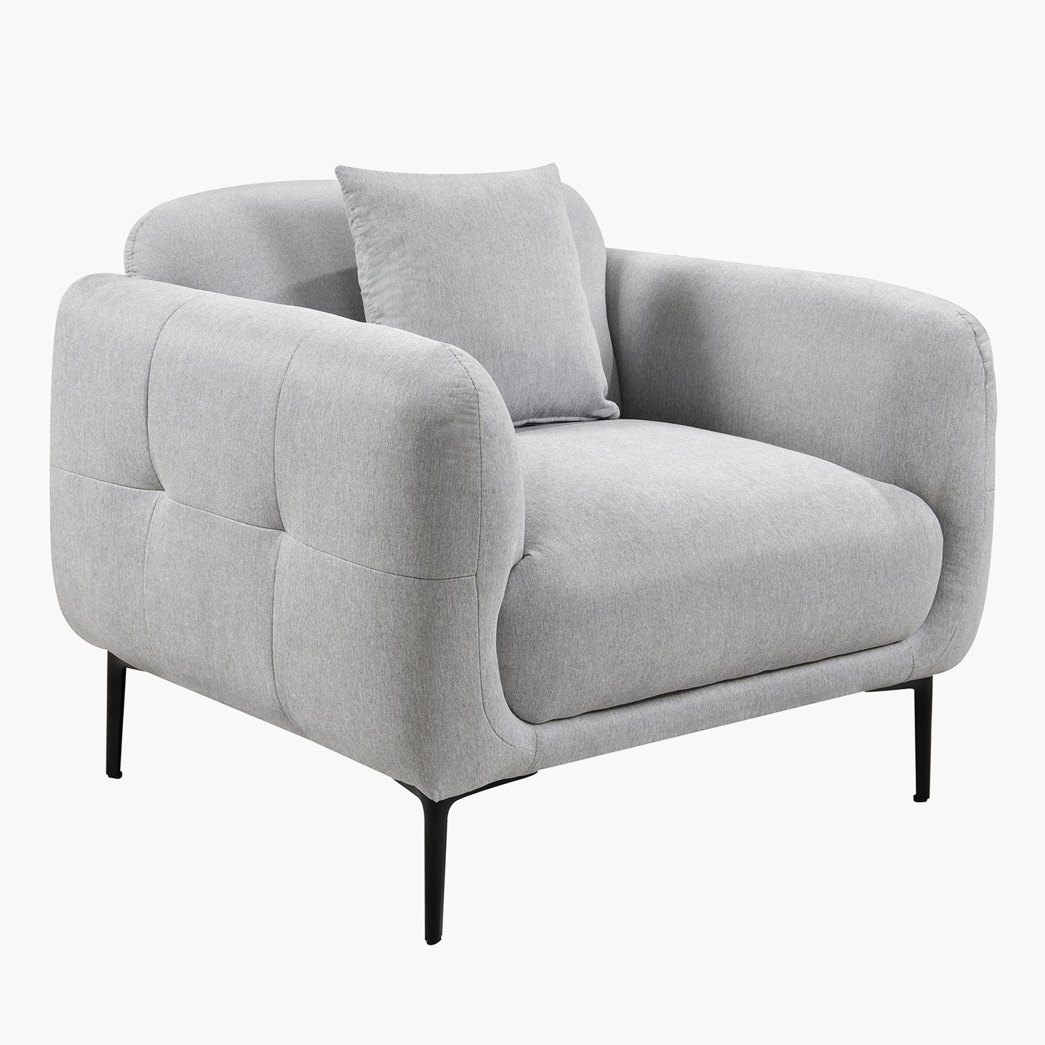كرسي قماش بمساند ذراعين مع وسادة من فيفولي-hbxlivingroom-sofasandarmchairs-sofas-image-2