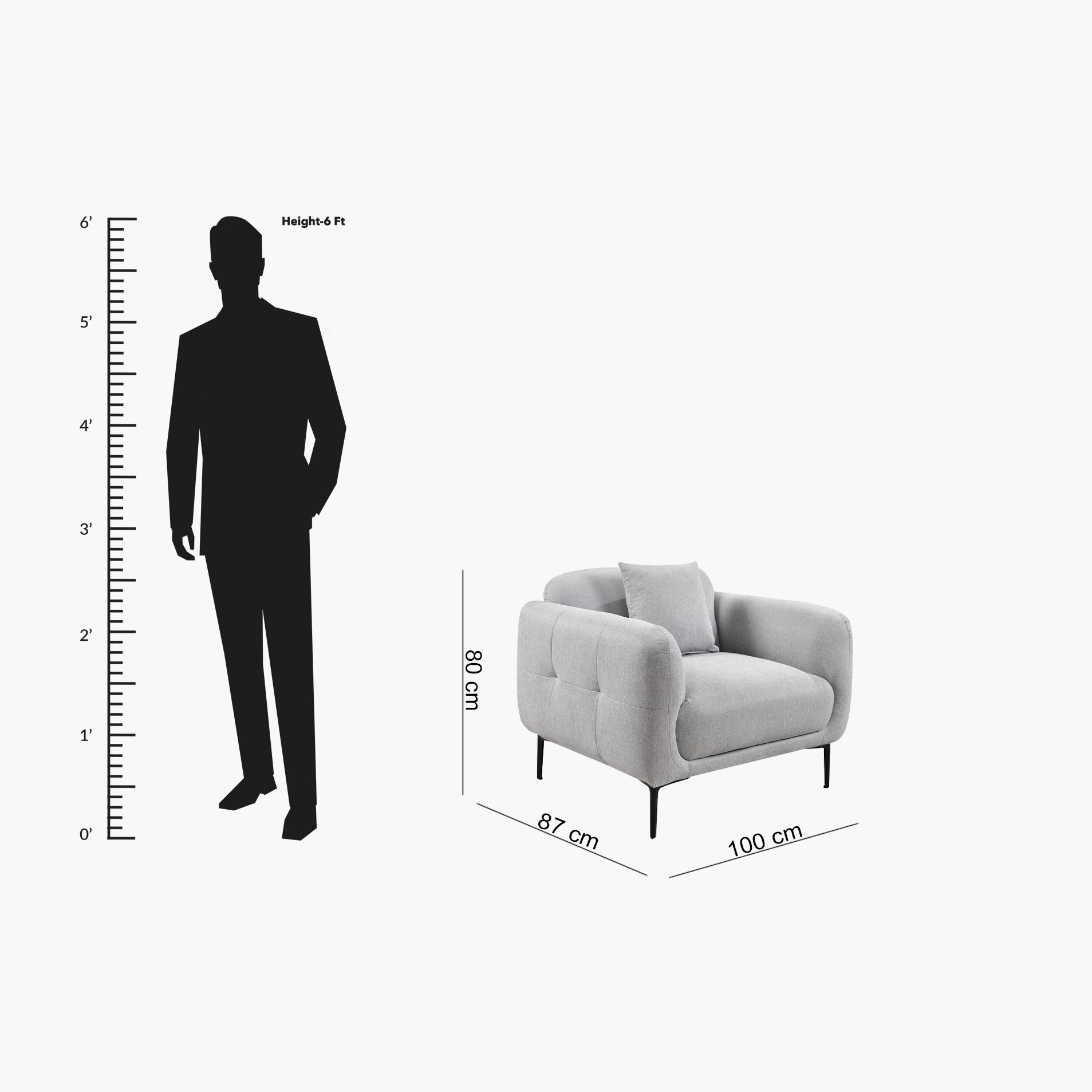كرسي قماش بمساند ذراعين مع وسادة من فيفولي-hbxlivingroom-sofasandarmchairs-sofas-image-9