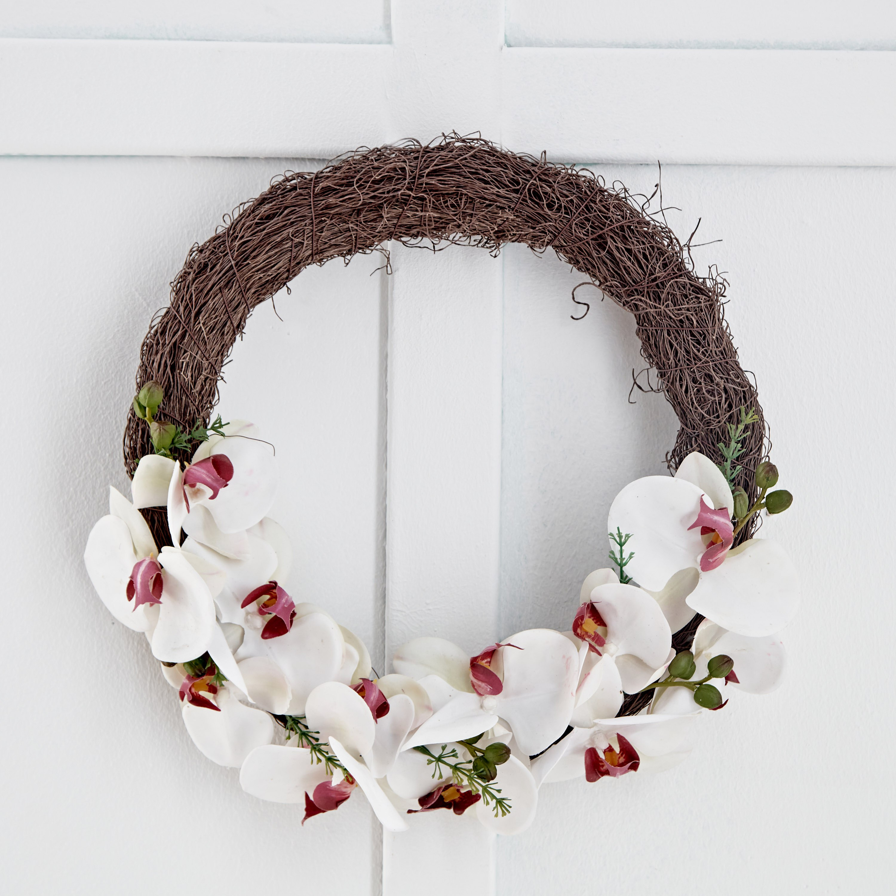 Fleur Orchid Wreath-hbxdecorandfurnishings-homeaccessories-artificialflowersandplants-image-2