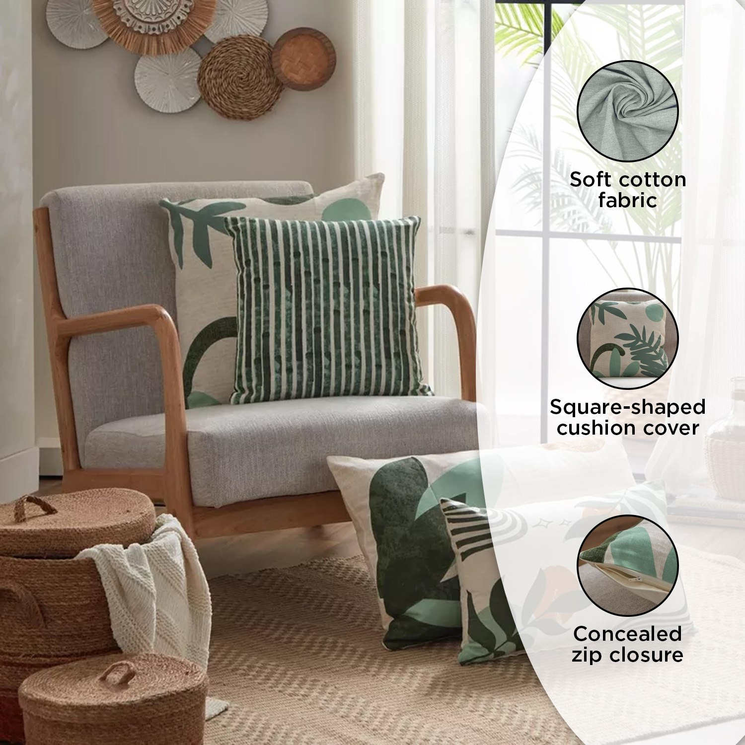 Nova Fauna Print Cushion Cover - 50x50 cm-hbxhomeware-cushionsandcovers-cushioncovers-image-7