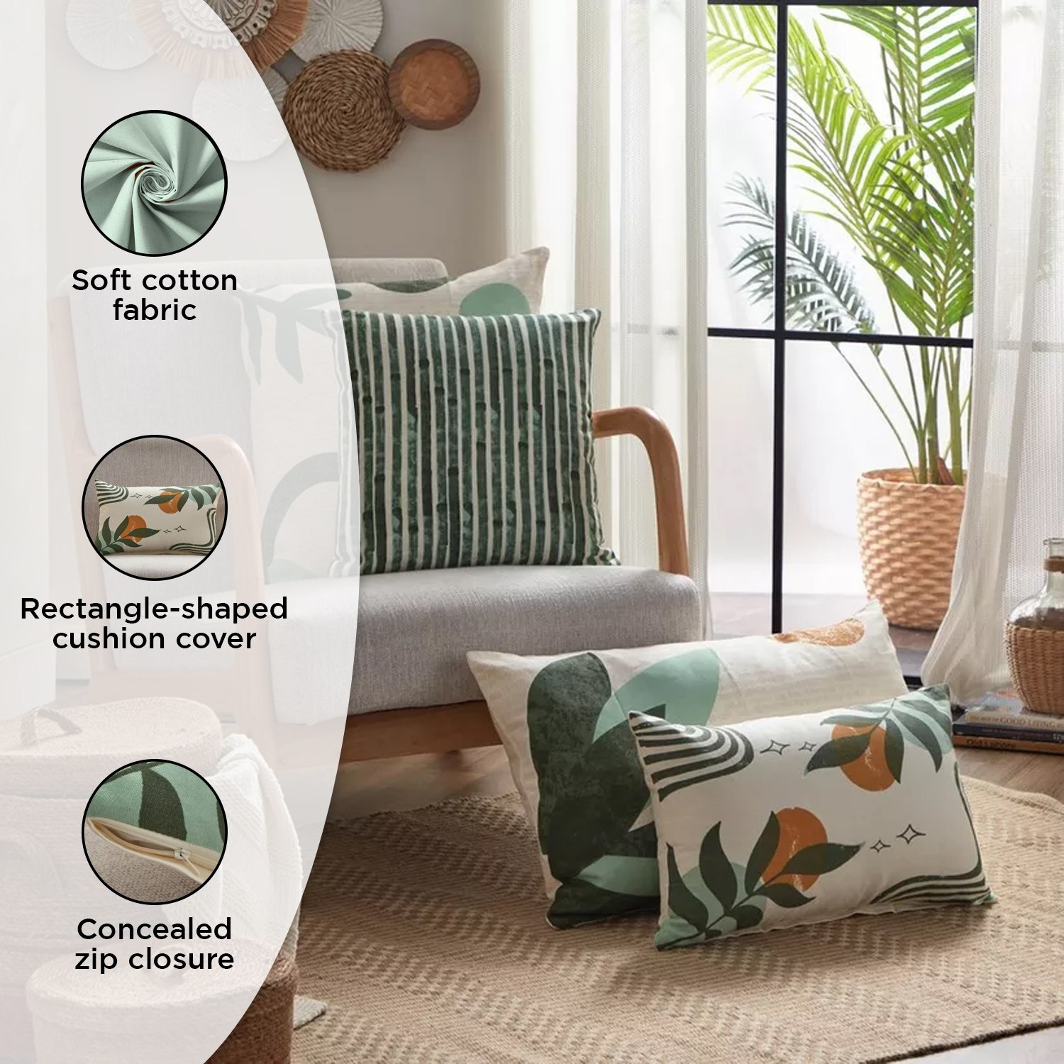 Nova Fauna Print Cushion Cover - 30x50 cm-hbxhomeware-cushionsandcovers-cushioncovers-image-7