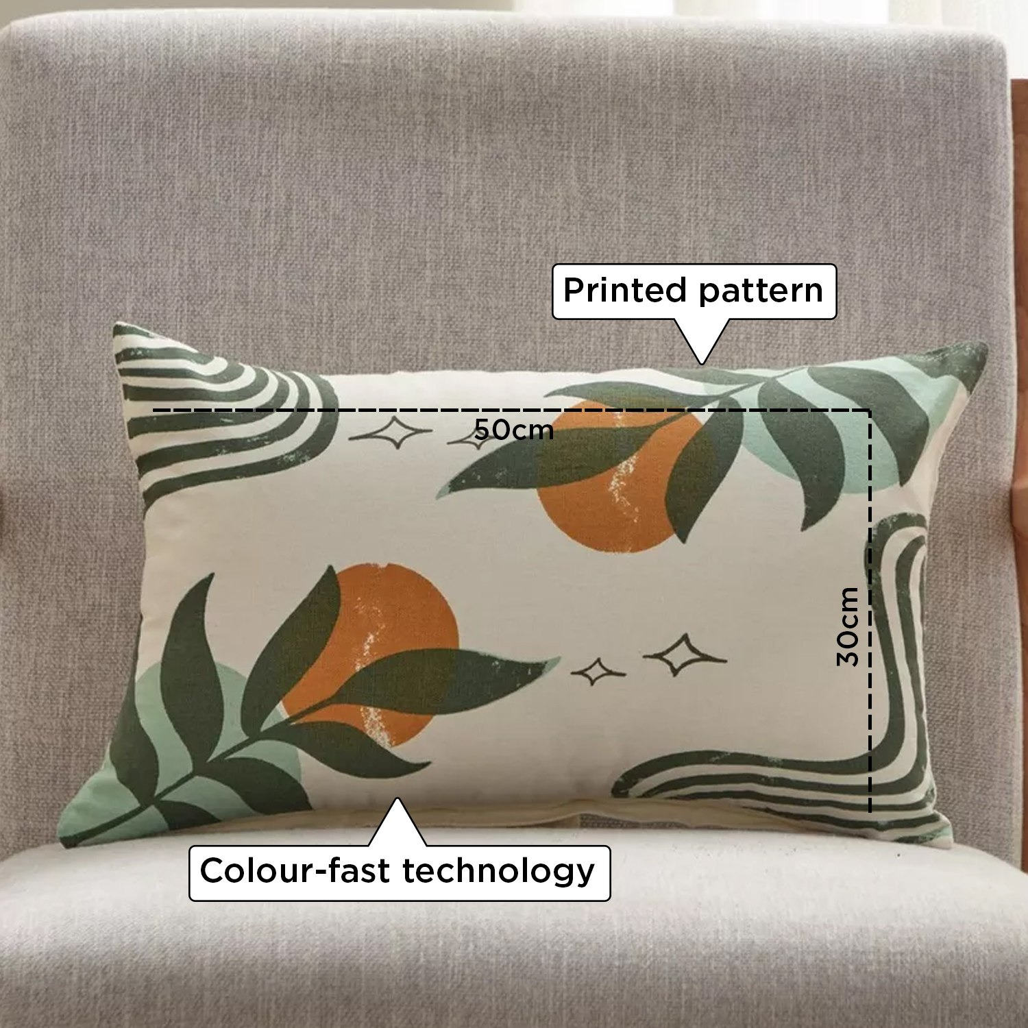 Nova Fauna Print Cushion Cover - 30x50 cm-hbxhomeware-cushionsandcovers-cushioncovers-image-8