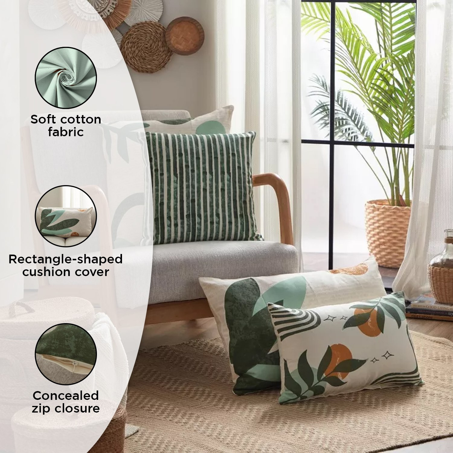 Nova Fauna Print Cushion Cover - 40x65 cm-hbxhomeware-cushionsandcovers-cushioncovers-image-7