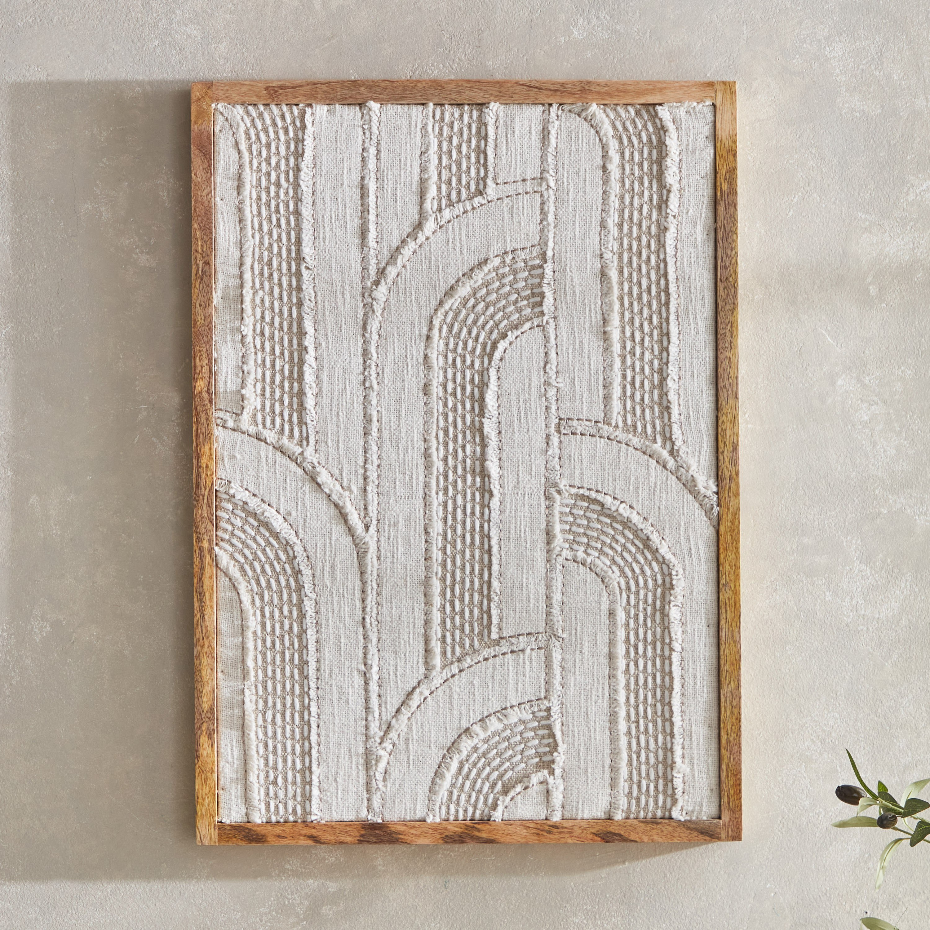 ديكور حائط تجريدي من القماش مزيّن بإطار ثلاثي الأبعاد من مير - 50x70 سم-hbxhomeware-hbxdecorandfurnishings-image-2