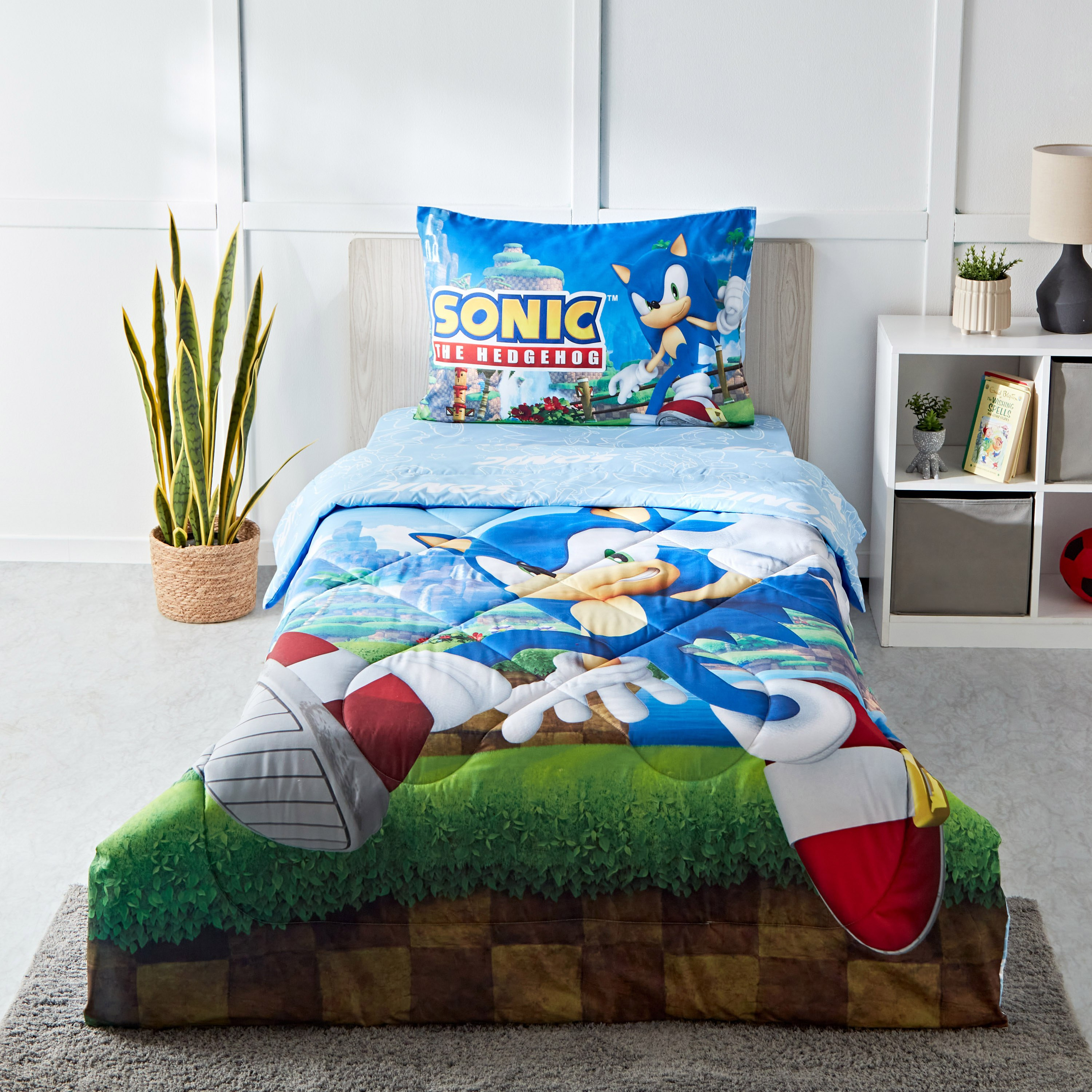طقم لحاف فردي قطعتين سونيك هيدجهوج - 160x220 سم-hbxhomeware-hbxkidsandyouth-image-3