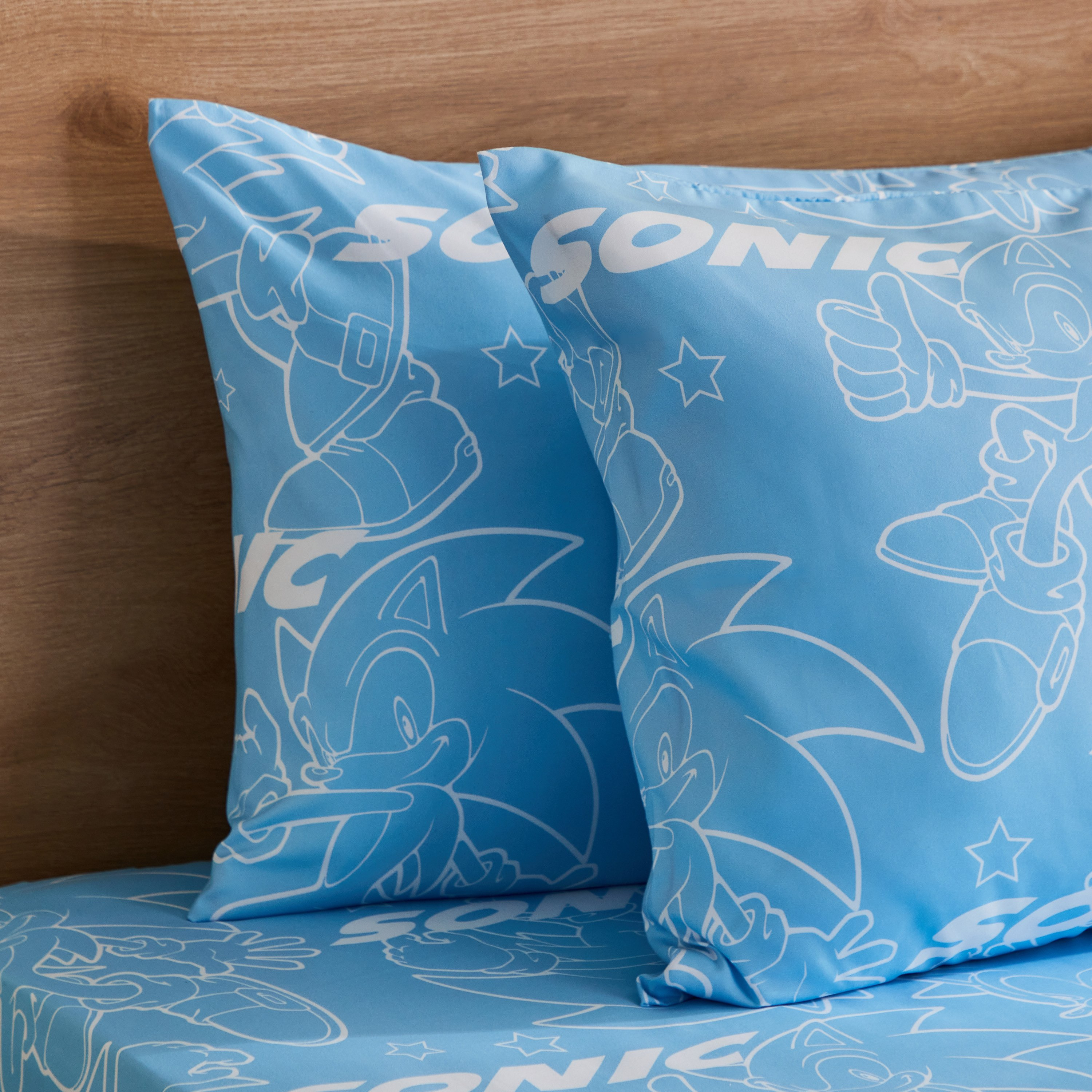 طقم غطاء وسادة قطعتين بطابع سونيك - 160x220 سم-hbxhomeware-hbxkidsandyouth-image-3
