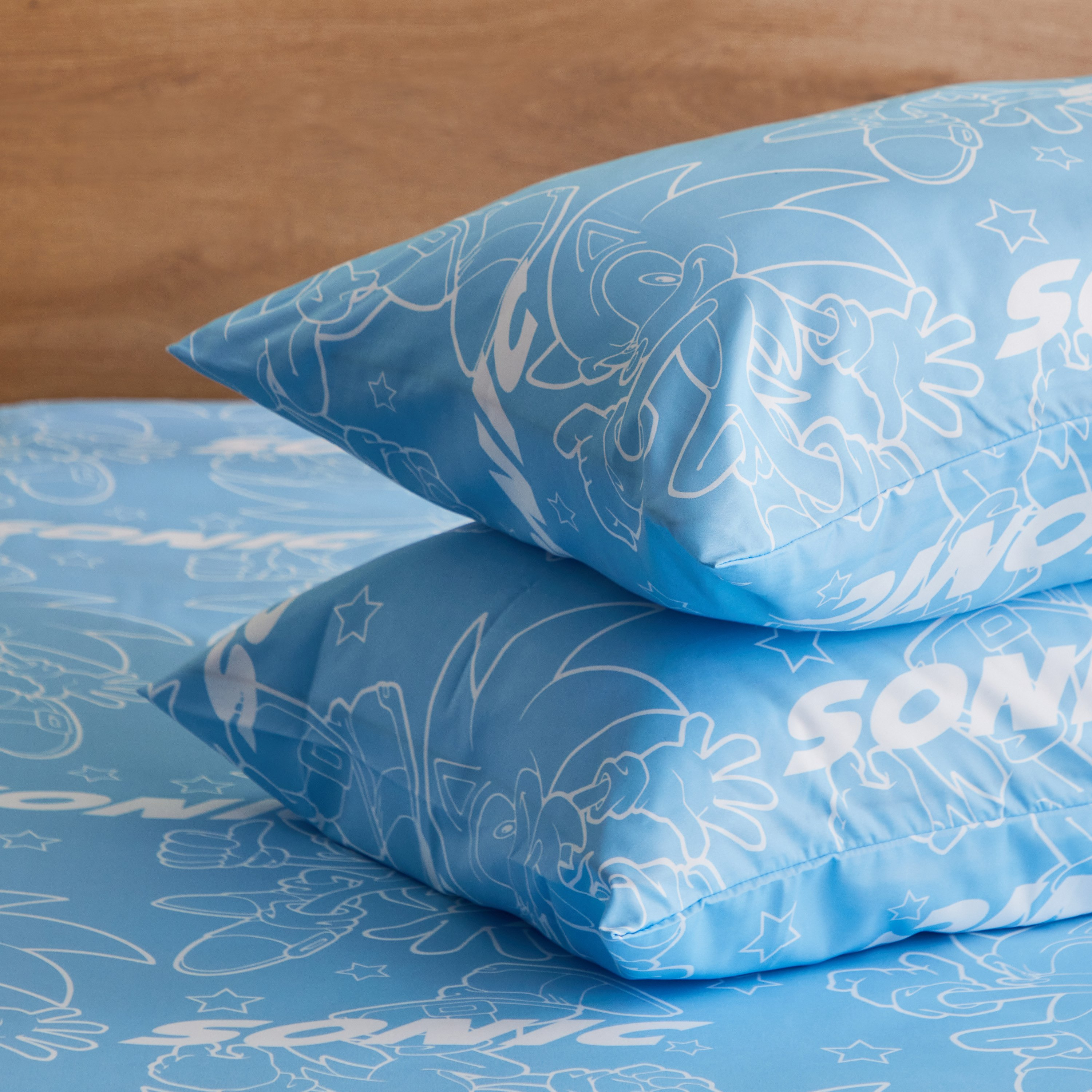 طقم غطاء وسادة قطعتين بطابع سونيك - 160x220 سم-hbxhomeware-hbxkidsandyouth-image-4