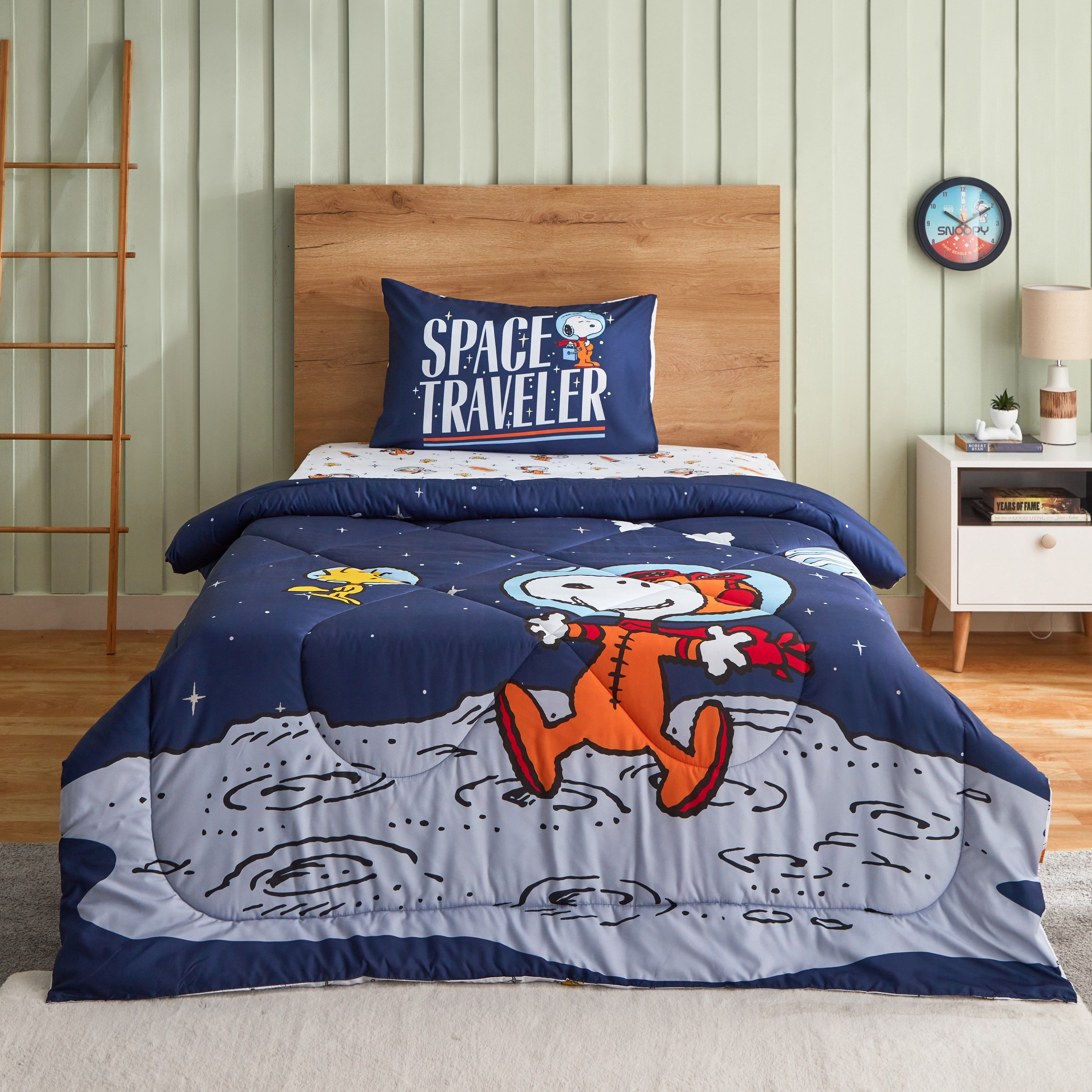 طقم لحاف مزدوج مع غطاء وسادة سنوبي بينت - قطعتين - 160x220 سم-hbxhomeware-hbxkidsandyouth-image-2