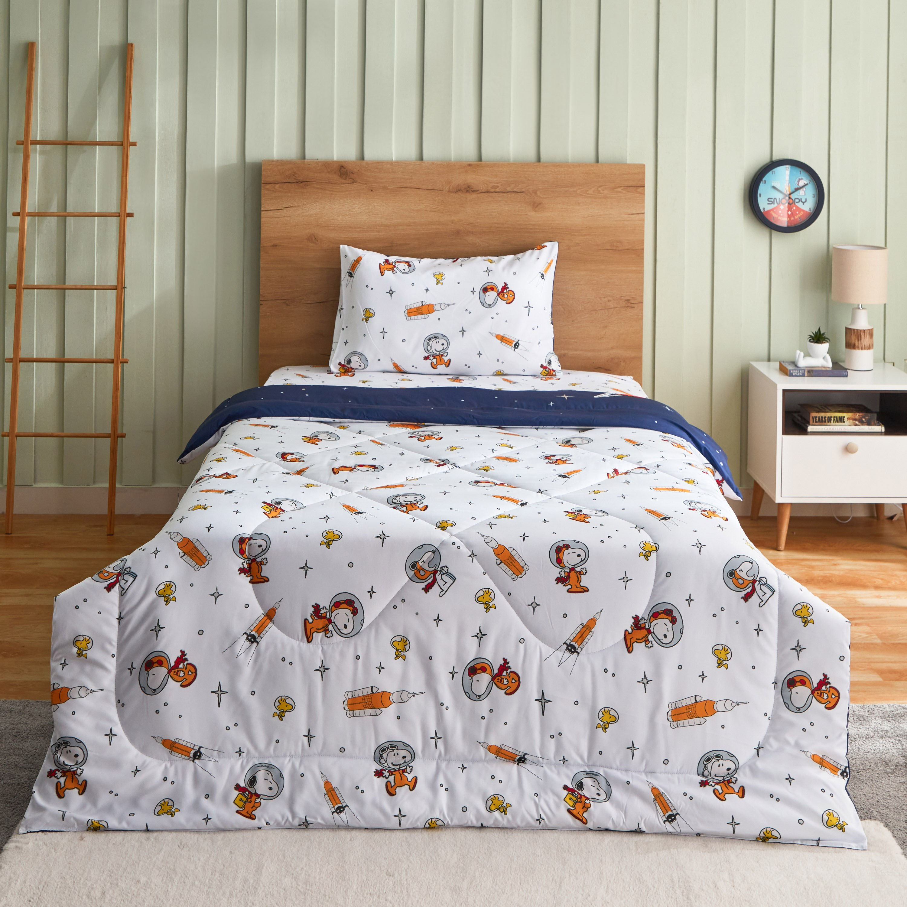 طقم لحاف مزدوج مع غطاء وسادة سنوبي بينت - قطعتين - 160x220 سم-hbxhomeware-hbxkidsandyouth-image-3