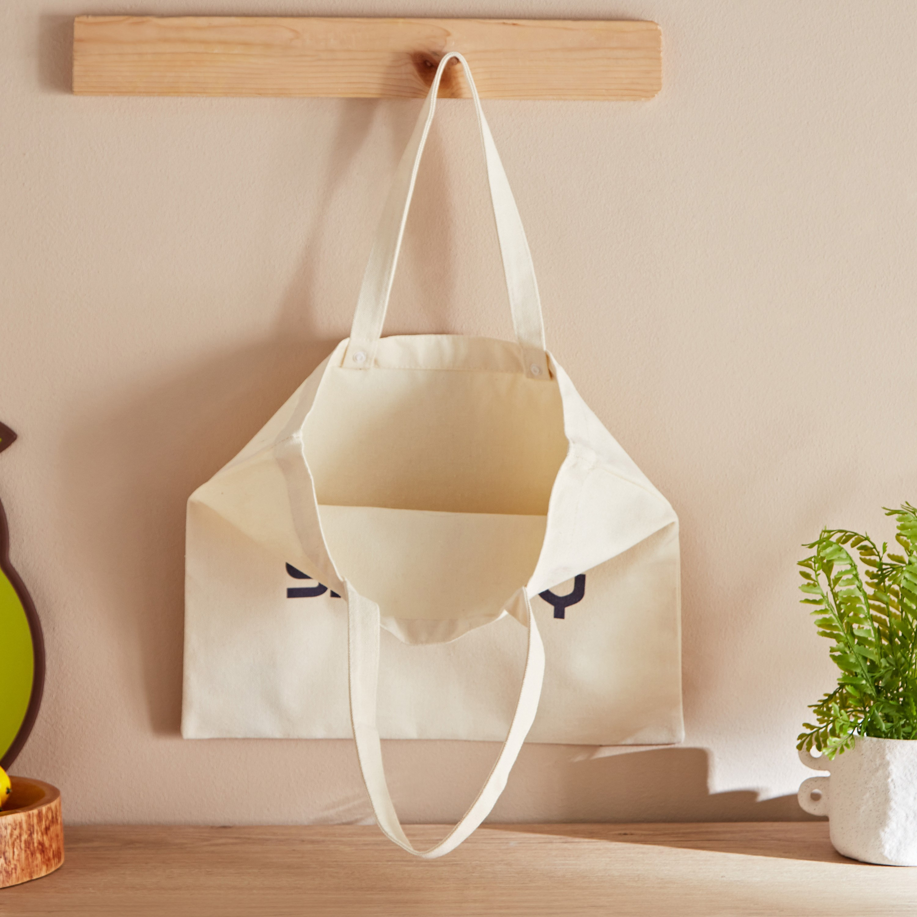 Snoopy Peanut Cotton Canvas Shopping Bag - 34x39 cm-hbxhomeware-hbxkidsandyouth-image-2