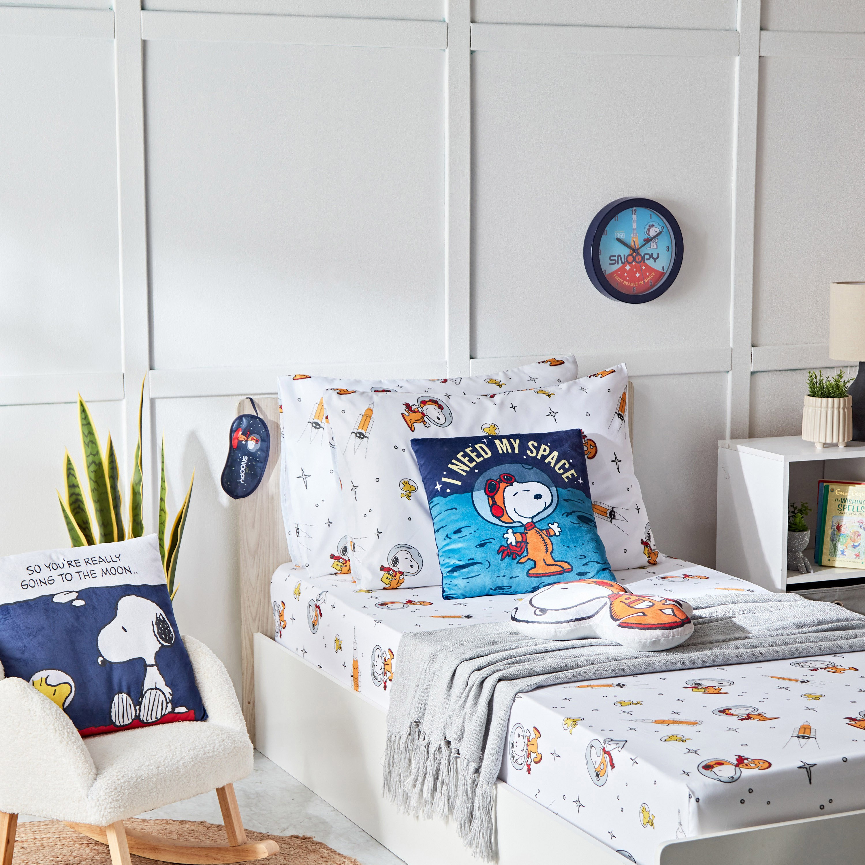 ساعة حائط بطبعات سنوبي بينات- 24x24 سم-hbxhomeware-hbxkidsandyouth-image-4