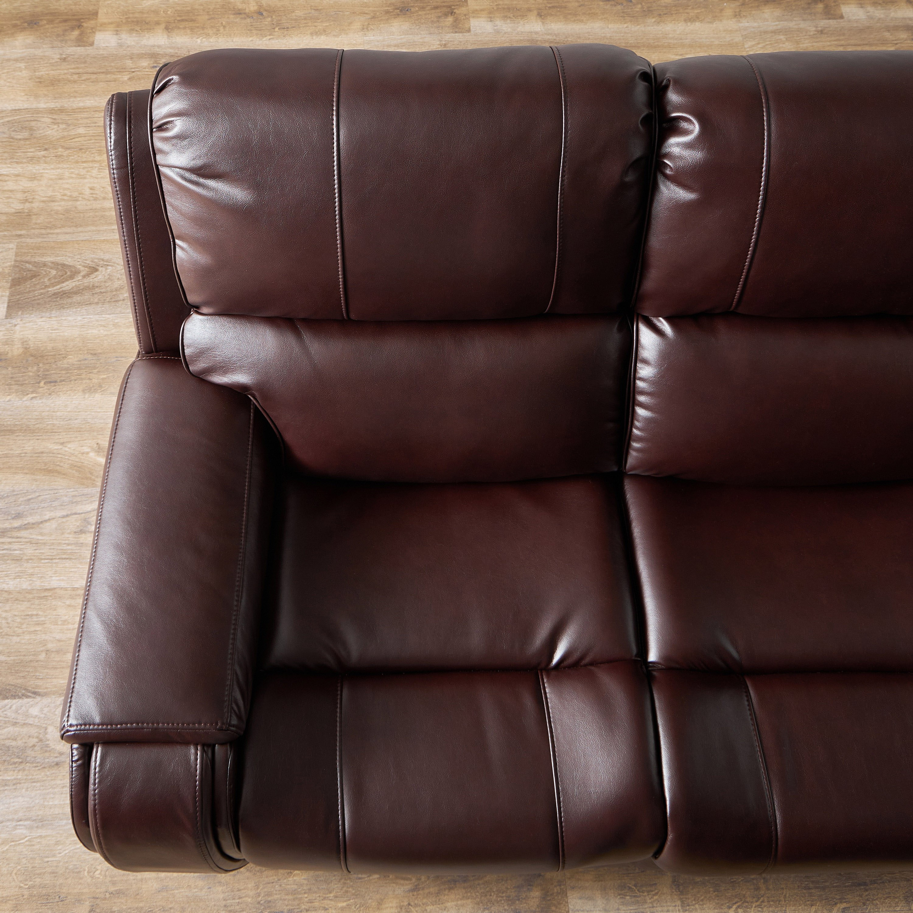 Brantford Dual Electric Power 3-Seater Faux Leather Recliner with Headrest-hbxfurniture-sofasandarmchairs-reclinersofas-image-16