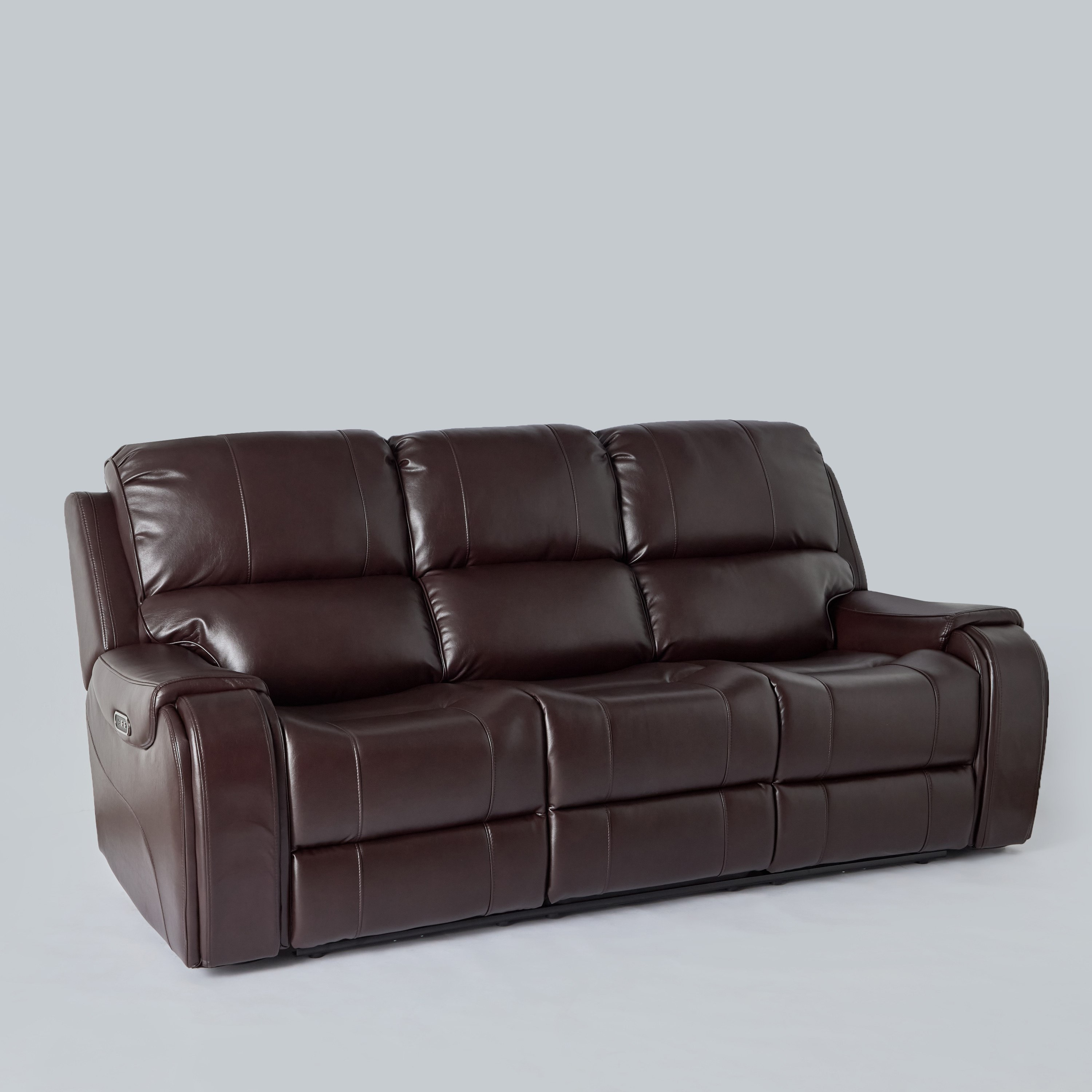Brantford Dual Electric Power 3-Seater Faux Leather Recliner with Headrest-hbxfurniture-sofasandarmchairs-reclinersofas-image-17