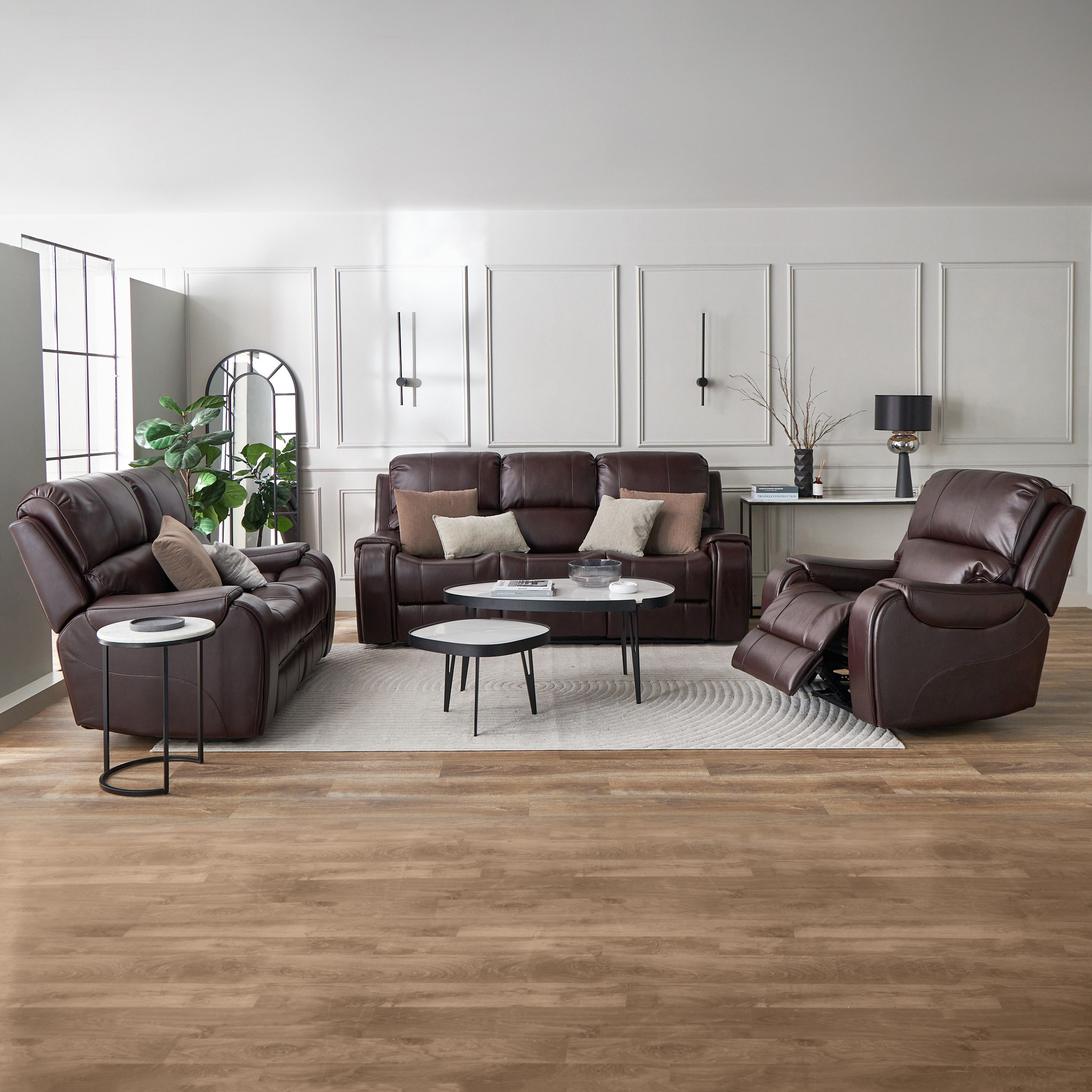 Brantford Dual Electric Power 3-Seater Faux Leather Recliner with Headrest-hbxfurniture-sofasandarmchairs-reclinersofas-image-19