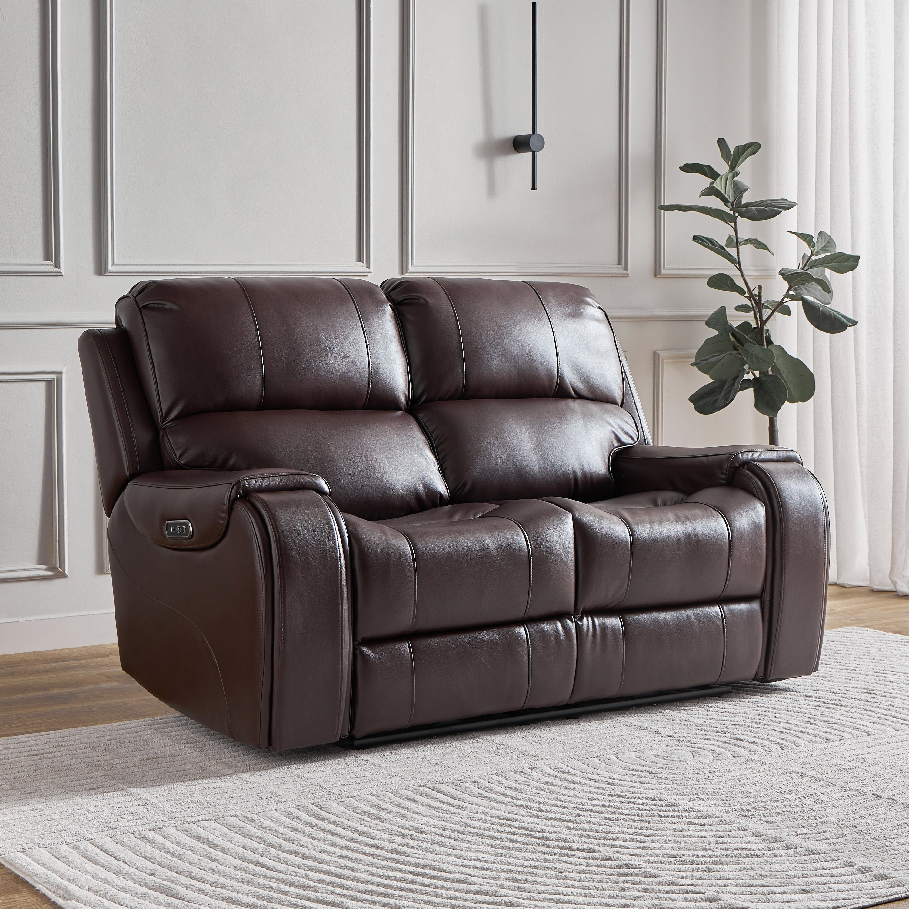 Power headrest store recliner