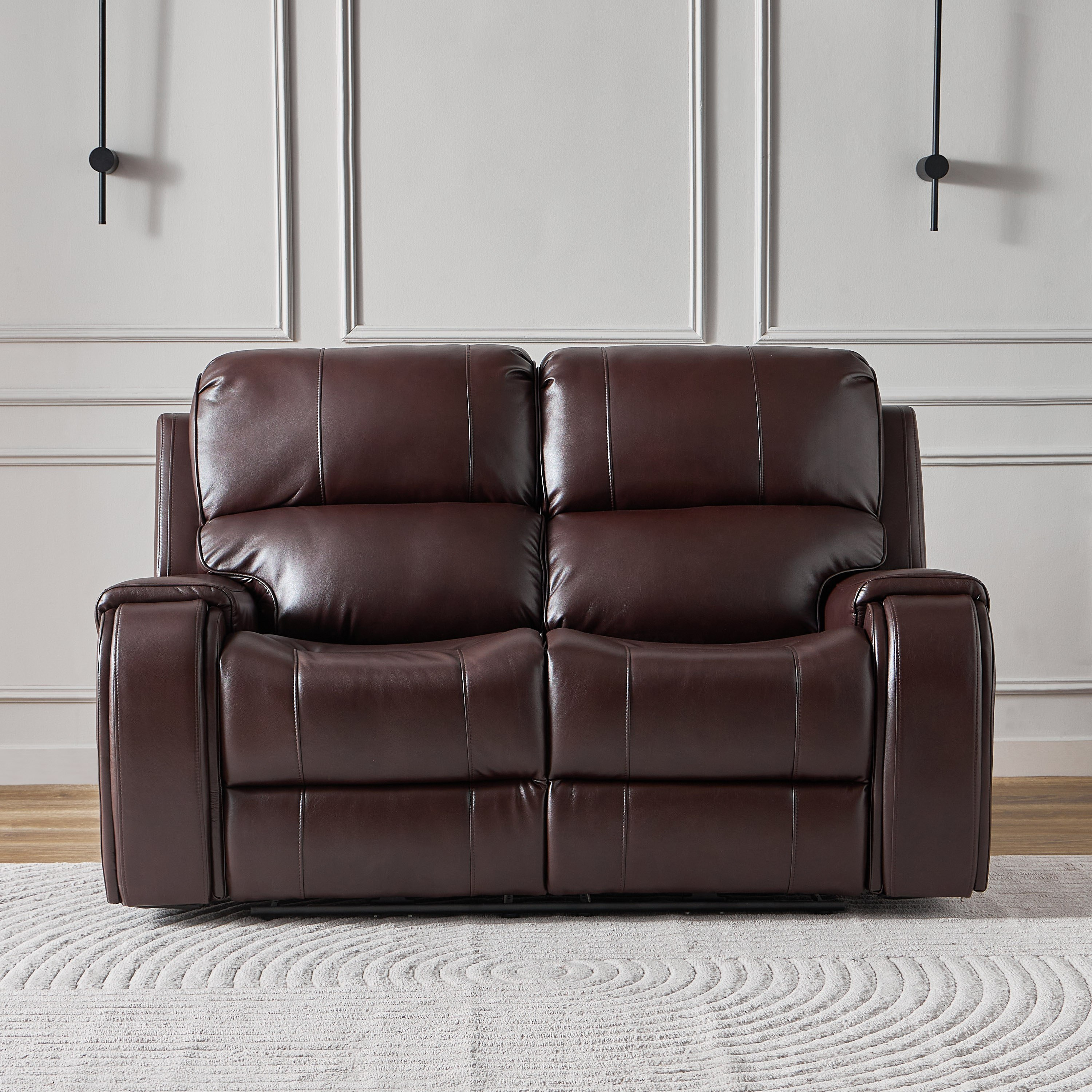 Brantford Dual Electric Power 2-Seater Faux Leather Recliner with Headrest-hbxfurniture-sofasandarmchairs-reclinersofas-image-10