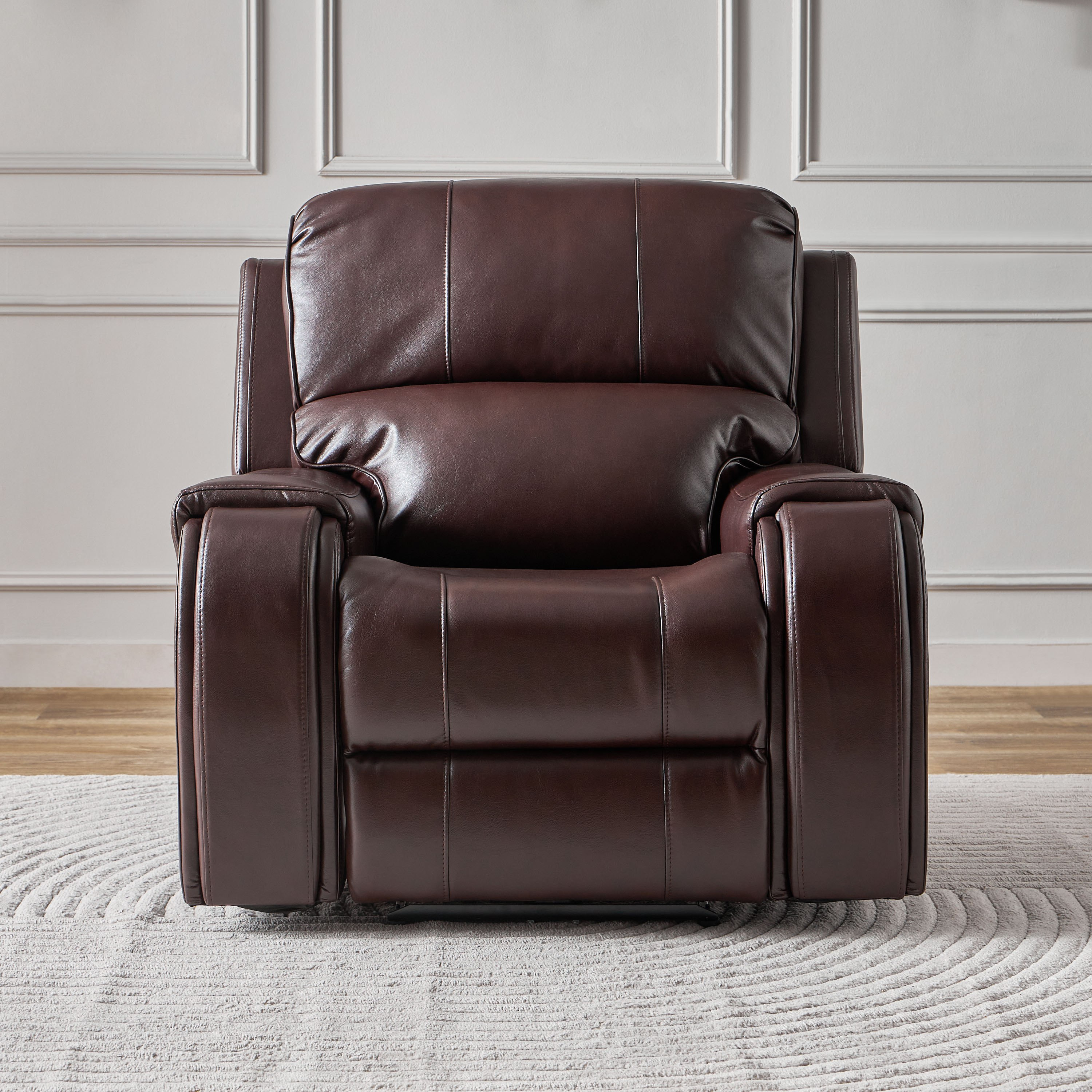 Brantford Dual Electric Power Armchair Faux Leather Recliner with Headrest-hbxfurniture-sofasandarmchairs-reclinersofas-image-11