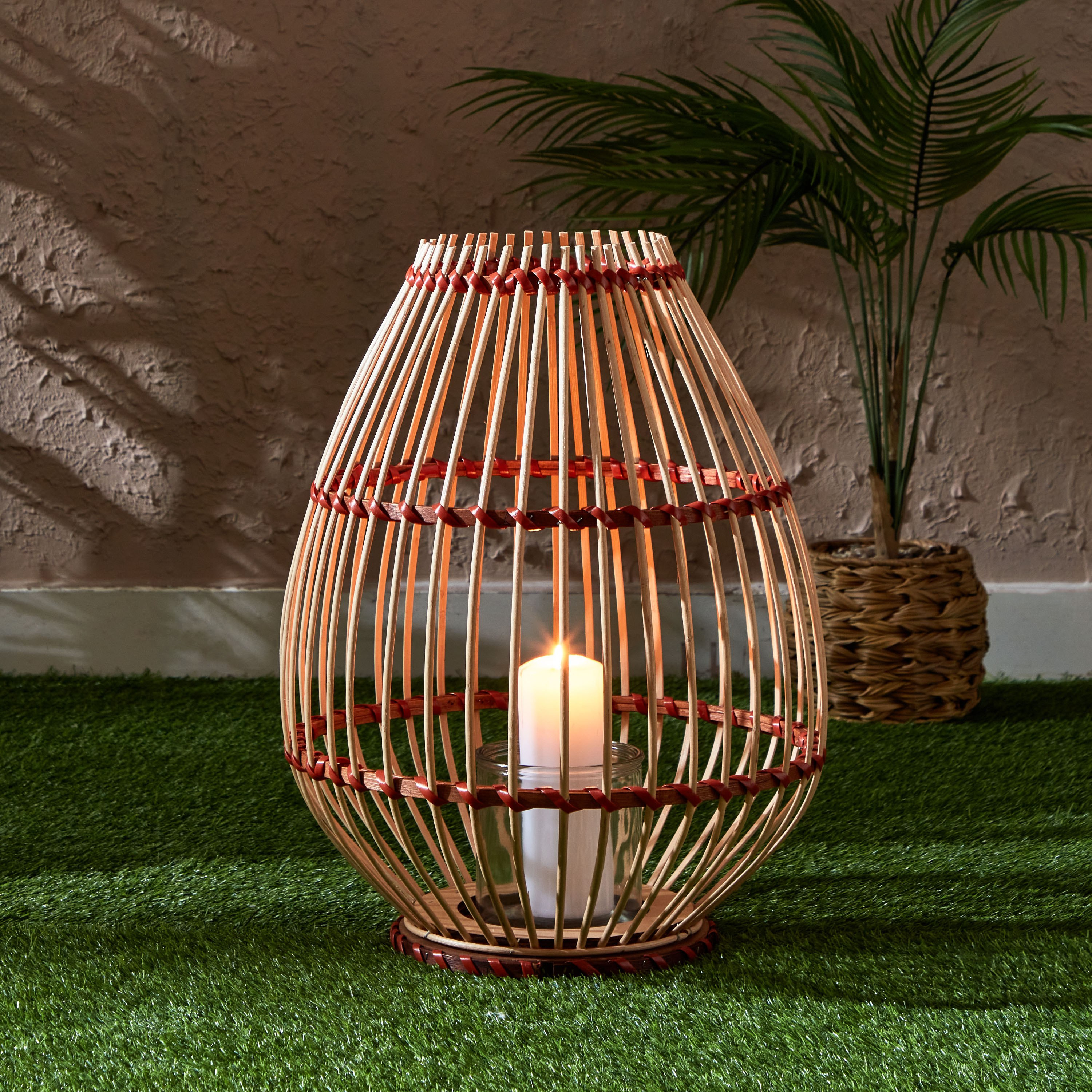 Vera-Deckar Bamboo and Wooden Lantern with Glass Votive-PROMO_HB_AE_B2G2_011025-image-1