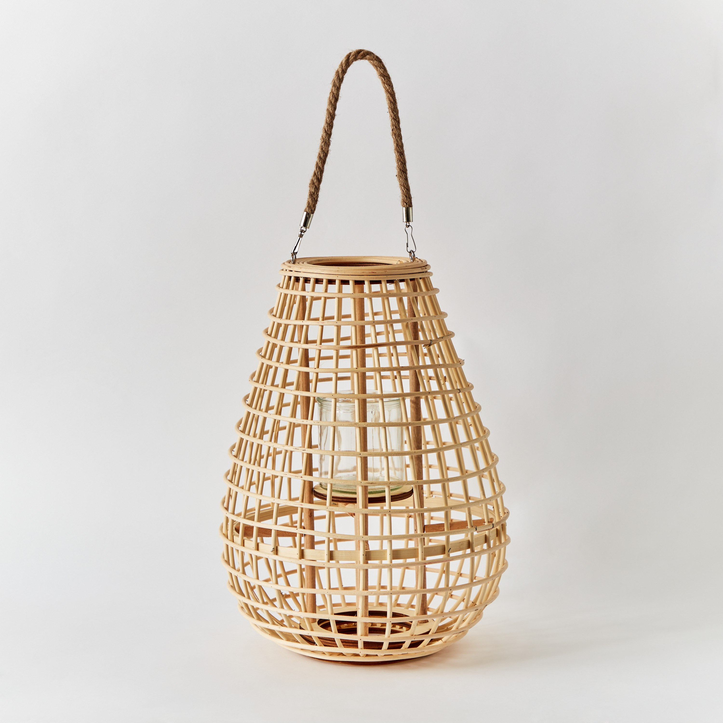 فانوس خيزران وروطان وخشب مع زجاج فوتيف من ديكار-hbxdecorandfurnishings-homeaccessories-lanterns-image-6
